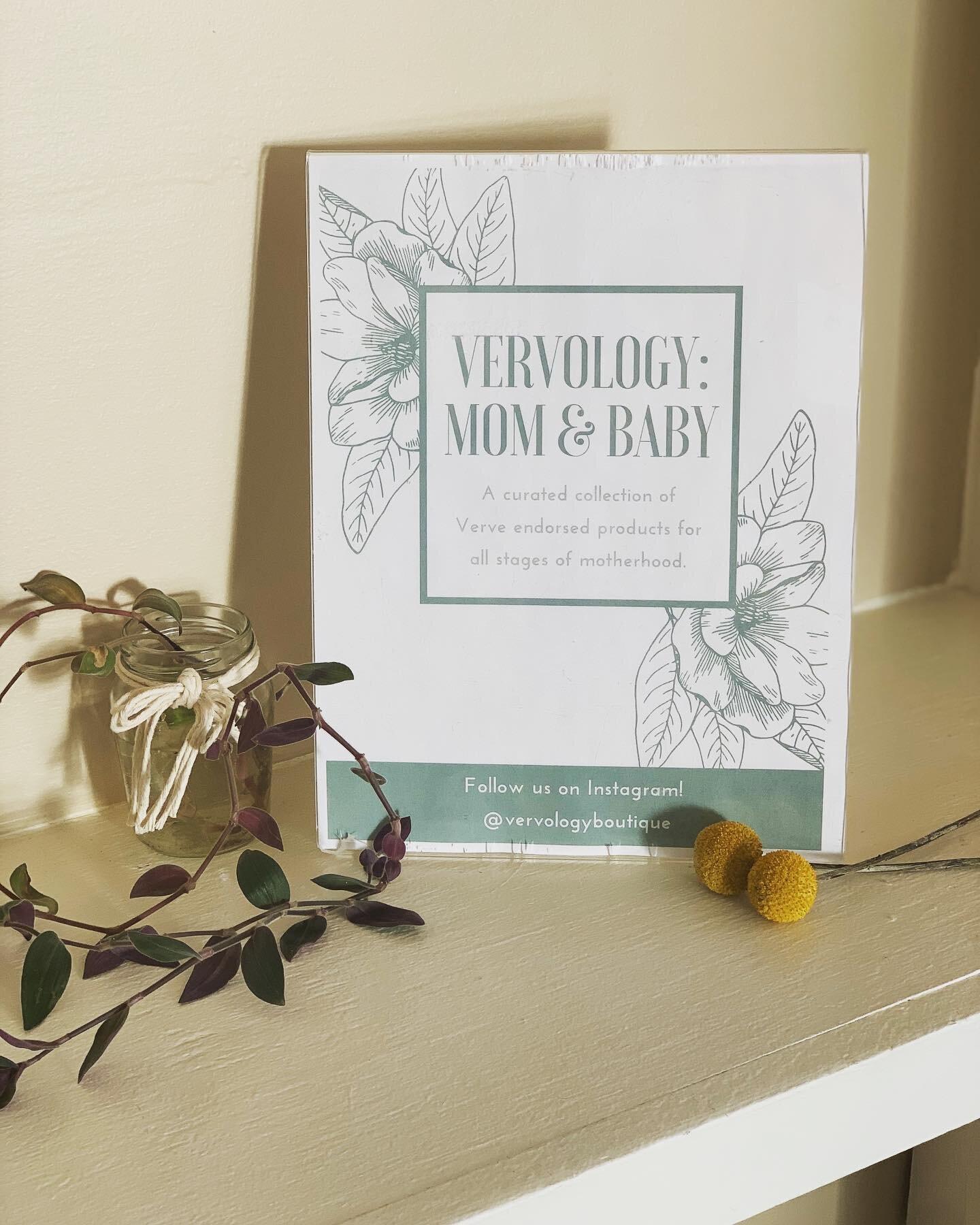 ✨Exciting announcement! ✨

Introducing Vervology: Mom &amp; Baby 🤱🏼🪴🌈

We can&rsquo;t wait to share all of our favorite products with you both in our office and online! Follow @vervologyboutique to stay up to date with everything we have to offer