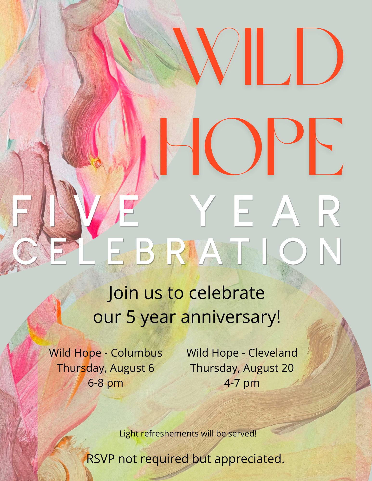 Wild Hope 5 Year Celebrations