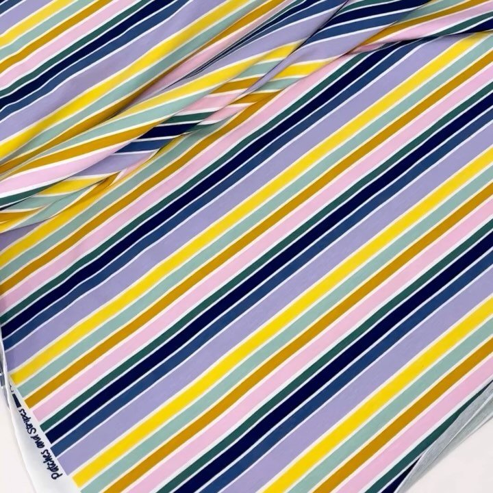 Let these playful, multi-colored stripes spark joy and creativity in your sewing projects, infusing each stitch with a sense of happiness and individuality!

Certified with Oeko-Tex Standard 100 for peace of mind. Made from a blend of 95% cotton and 
