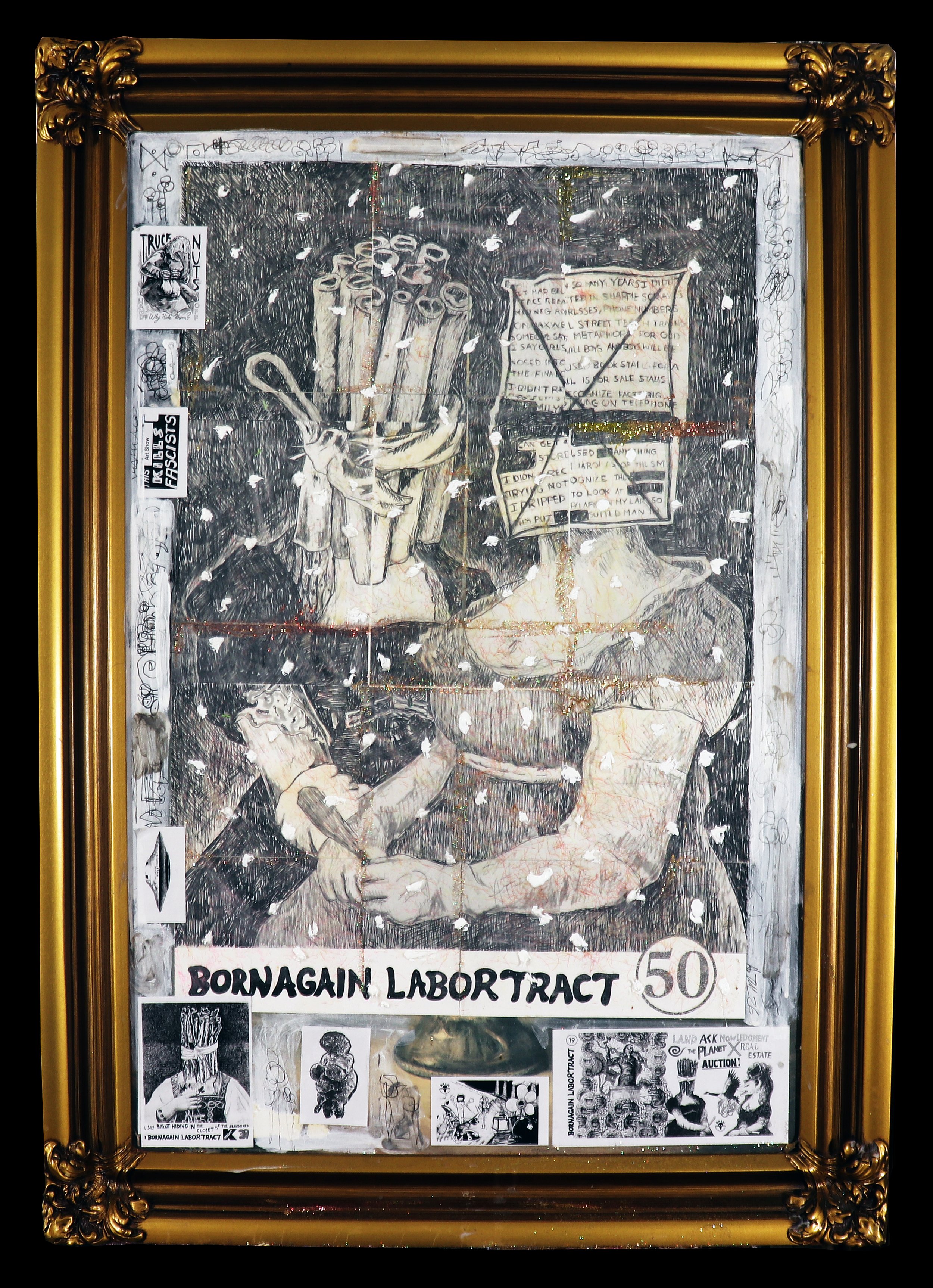 Born Again Labor Tract 50: Self-Portrait with Redacted Atrocity #1