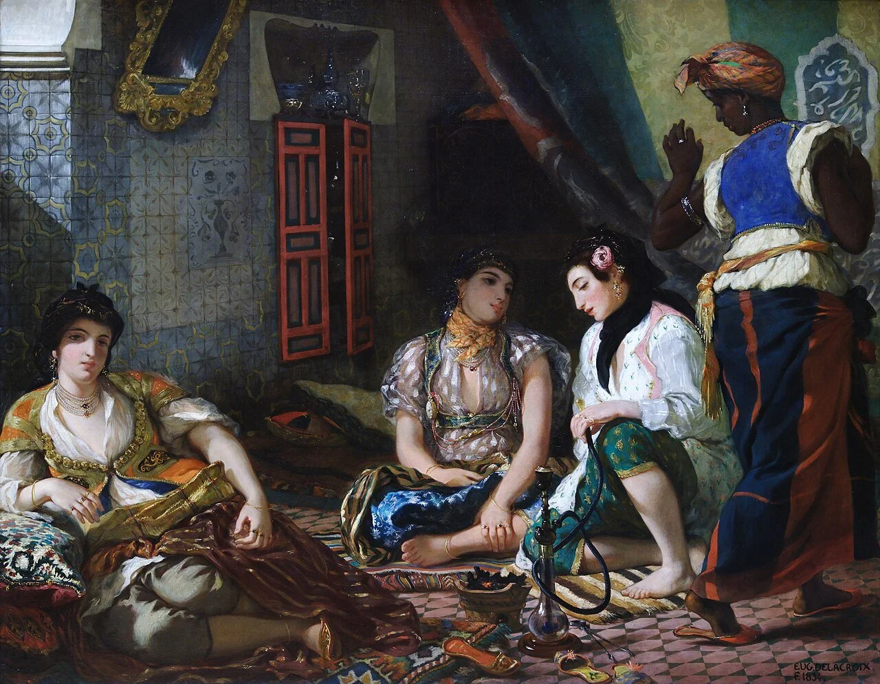 Femmes_d'Alger_dans_leur_appartement,_Eugène_Delacroix_-_Musée_du_Louvre_Peintures_INV_3824.jpg