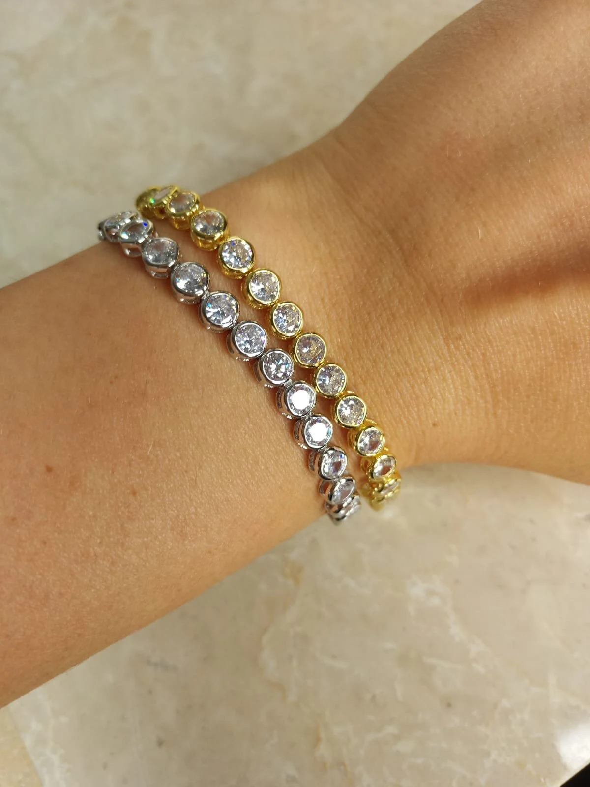 4mm Bezel Tennis Bracelets