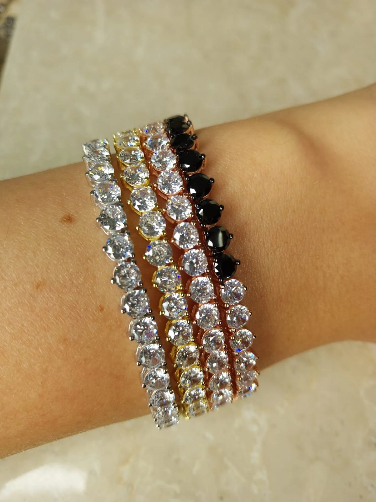 3 Prong 4mm Tennis Bracelet