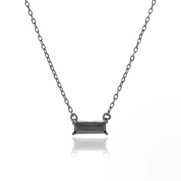 Emerald Cut Chain Necklace