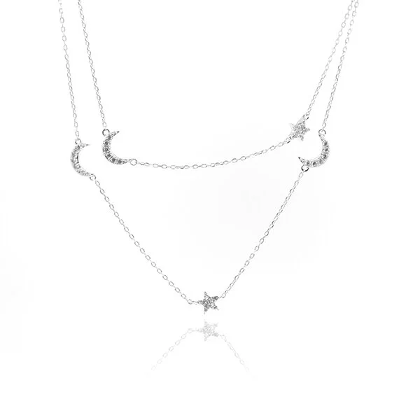 Star and Moon Necklace
