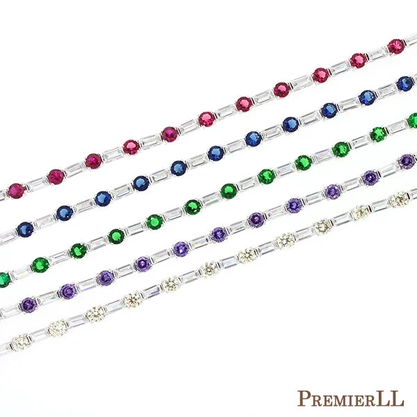 Round Color Tennis Bracelets
