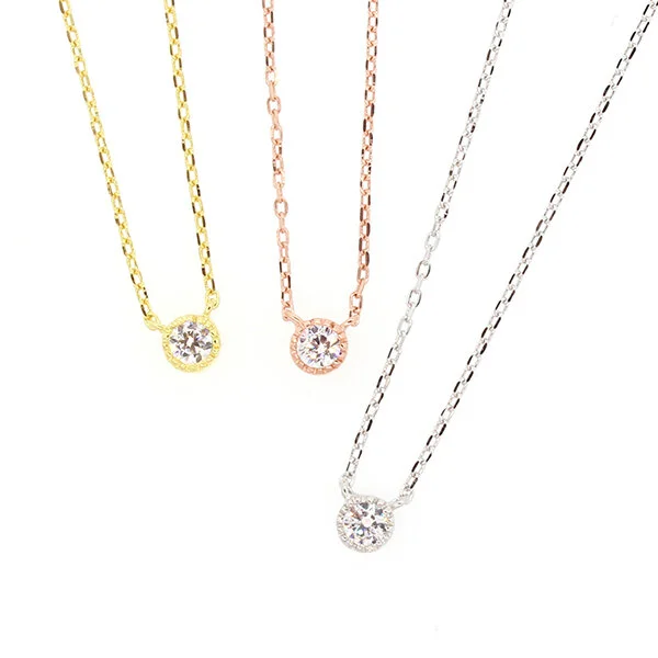 Small Bezel Necklace