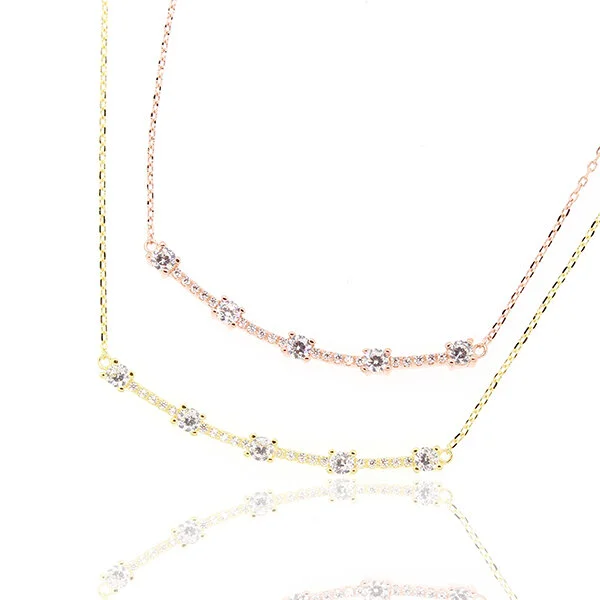 Pave Bar Necklace