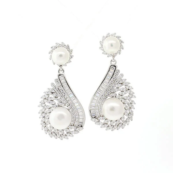 Fancy Pearl Drop Earring