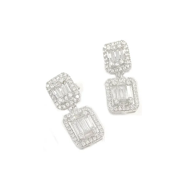 Square Drop Earrings