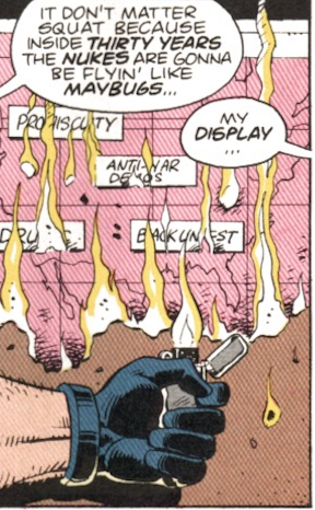 How does a superhero fight promiscuity? By punching it?