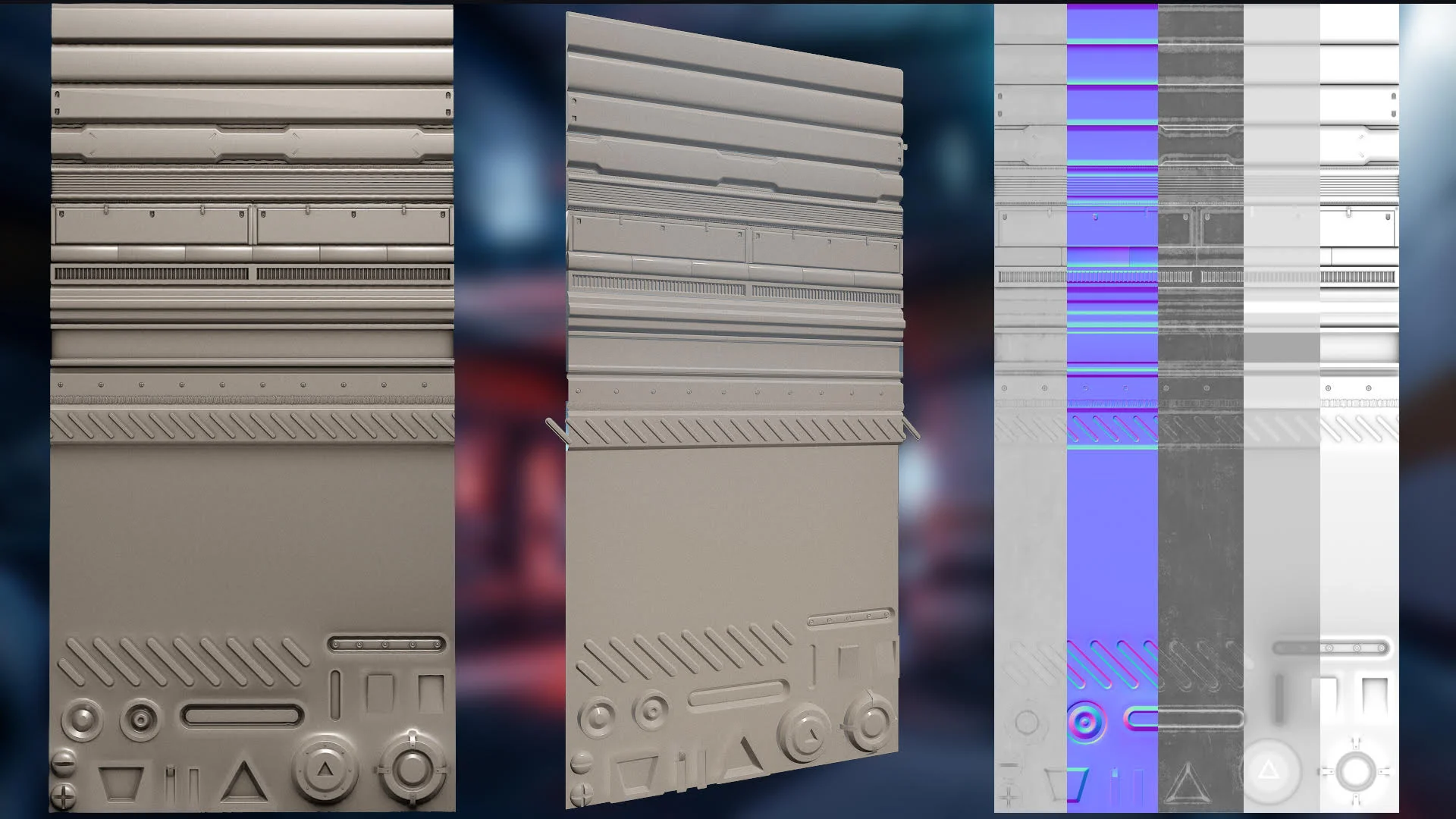 Scifi Facility Trim Texture Study — Experience points