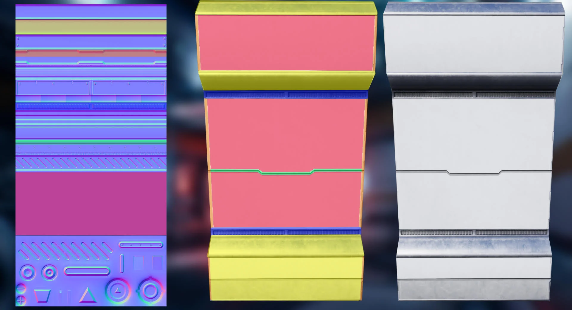 Scifi Facility Trim Texture Study — Experience points