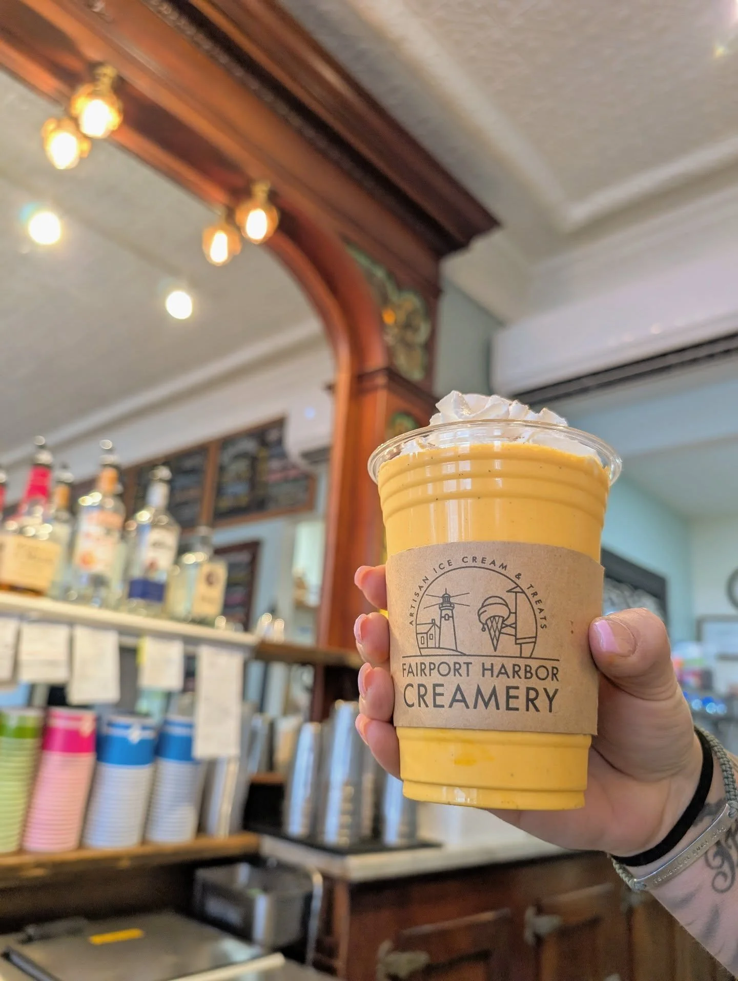 Boozy Eggnog milkshake, anyone? A little rum, a little brandy, fresh nutmeg &amp; vanilla bean...just what Saturday needs.

And shout out to the real elves this time of year, our service industry workers!! 
I've been in this industry in some way for 