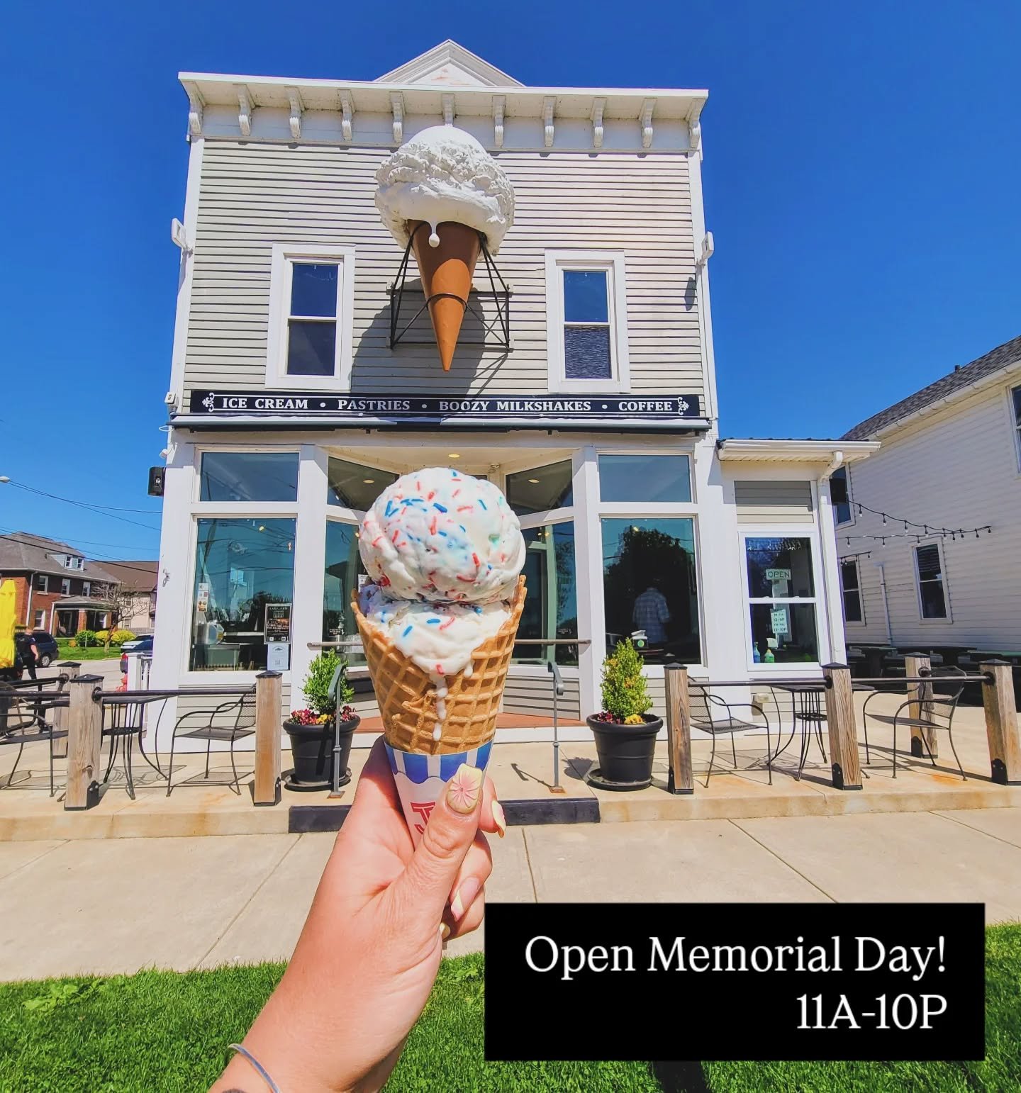 Freedom is the burden of choice and personal responsibility. 
On this Memorial Day, take a pause and remember all those who sacrificed their lives for our freedom. Gone, but never forgotten.

SUMMER HOURS:
📍202 The Creamery &bull; 11A-10P daily🍦🍪
