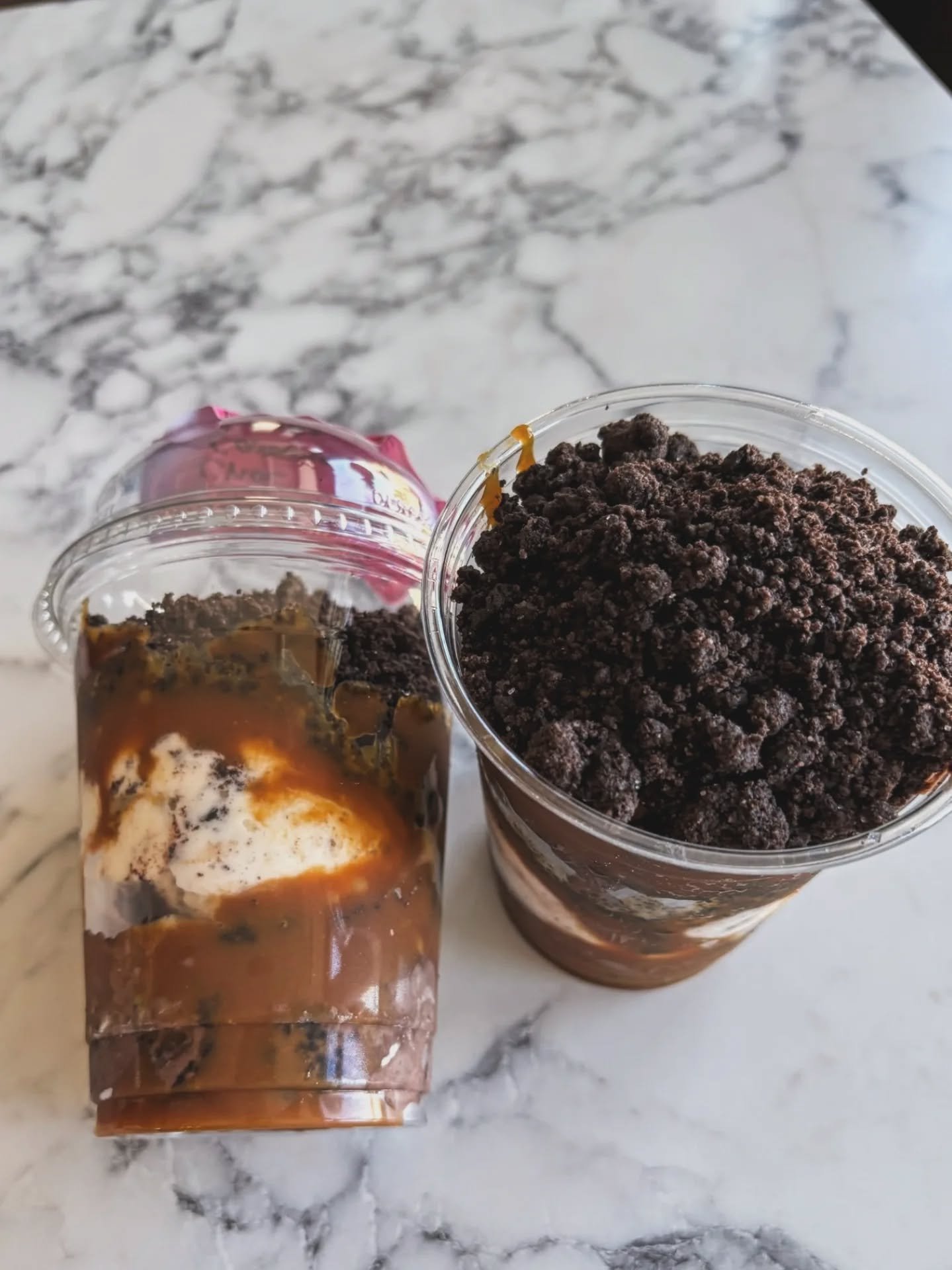 Arby's may have the meats...but we've got the treats. Ready for a sunny weekend with you!

DARK CHOC CARAMEL OREO SUNDAE
&bull; layers of dark choc oreo &amp; cookies and cream ice cream + house Oreo dirt &amp; our dark &amp; salty caramel &bull;

CH