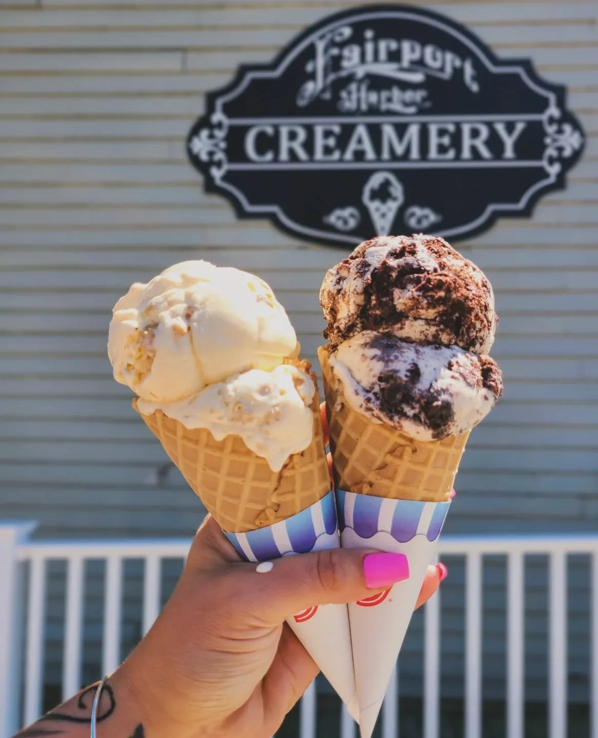 The only drip I want to see.
Did I have to Google what drip meant to make sure it was ok? Yes.

SUMMER HOURS:
📍202 The Creamery &bull; 11A-10P daily🍦🍪
📍206 next door &bull; 11A-9P daily in May ⛳🥤🍋

www.toasttab.com/fairport-harbor-creamery to o