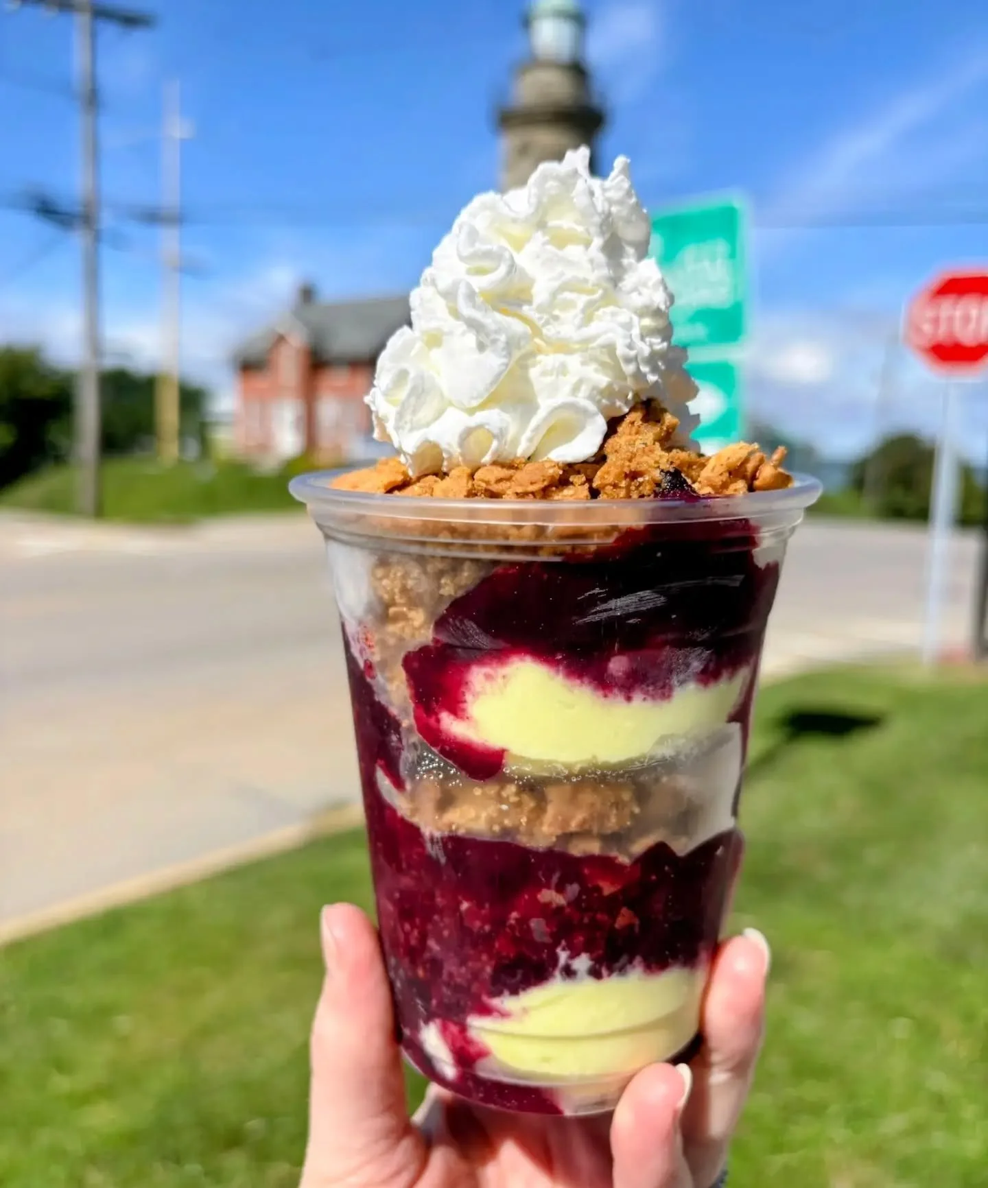 Saturday round up: new sundae, bakery tray, your fav treat right now...dirty red velvet 24ozer, and some angels in yellow playing a round!

BLUEBERRY LEMON SUNDAE
&bull; layers of lemon ice cream + house blueberry jam &amp; our brown butter waffle co