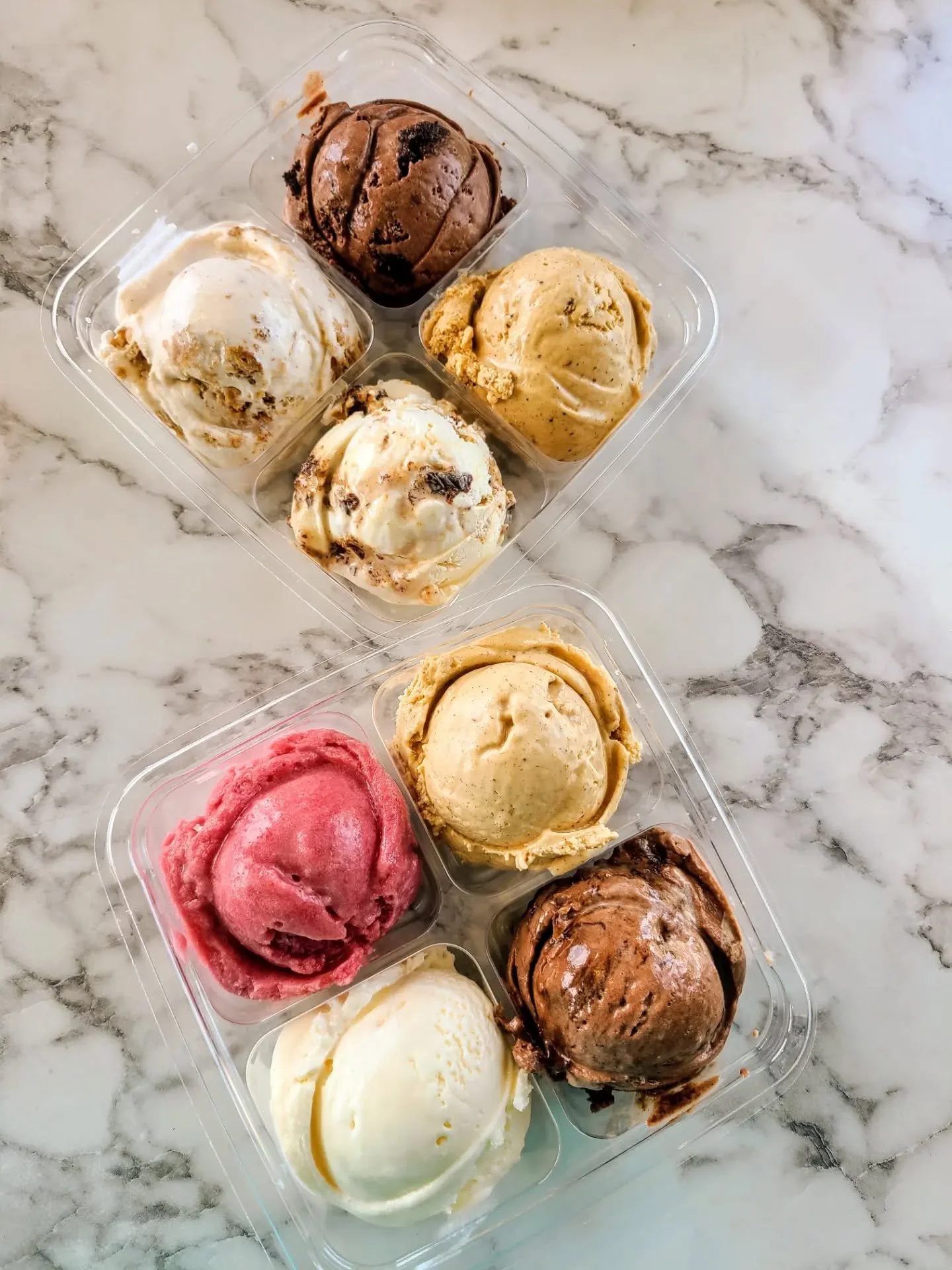 Flavors that we loved to kick off fall:
- cherry pie
- pumpkin spice latte
- cherry dole whip
- apple cake 
- dirt cup
- vegan chocolate swirl
- vegan pumpkin spice
....and they are all running low!! 

We kick off our first wave of freaky flavors thi