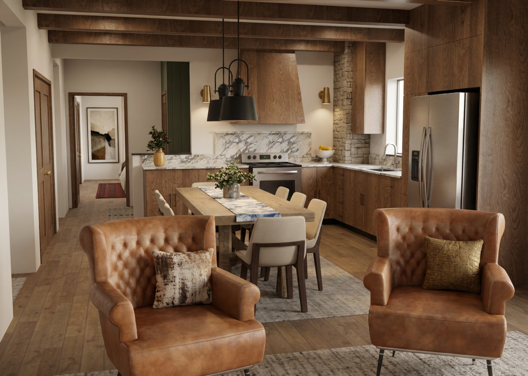Kitchen Dining Connected - Bright Cozy.png