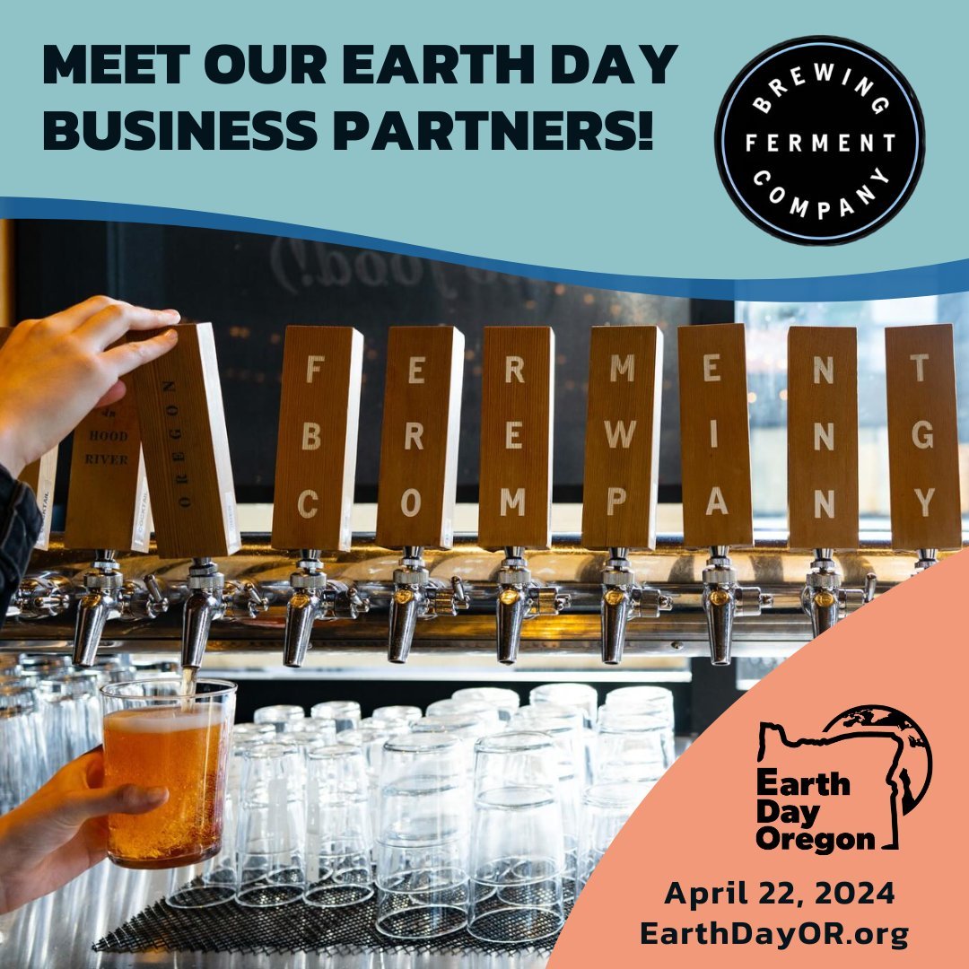 Earth Day Oregon business partner Highlight! We&rsquo;d like to take a quick second to give some high fives out. We&rsquo;re so excited to be partnering with @fermentbrewing to celebrate Earth Day. 

Like us, Ferment believes in the power of spending