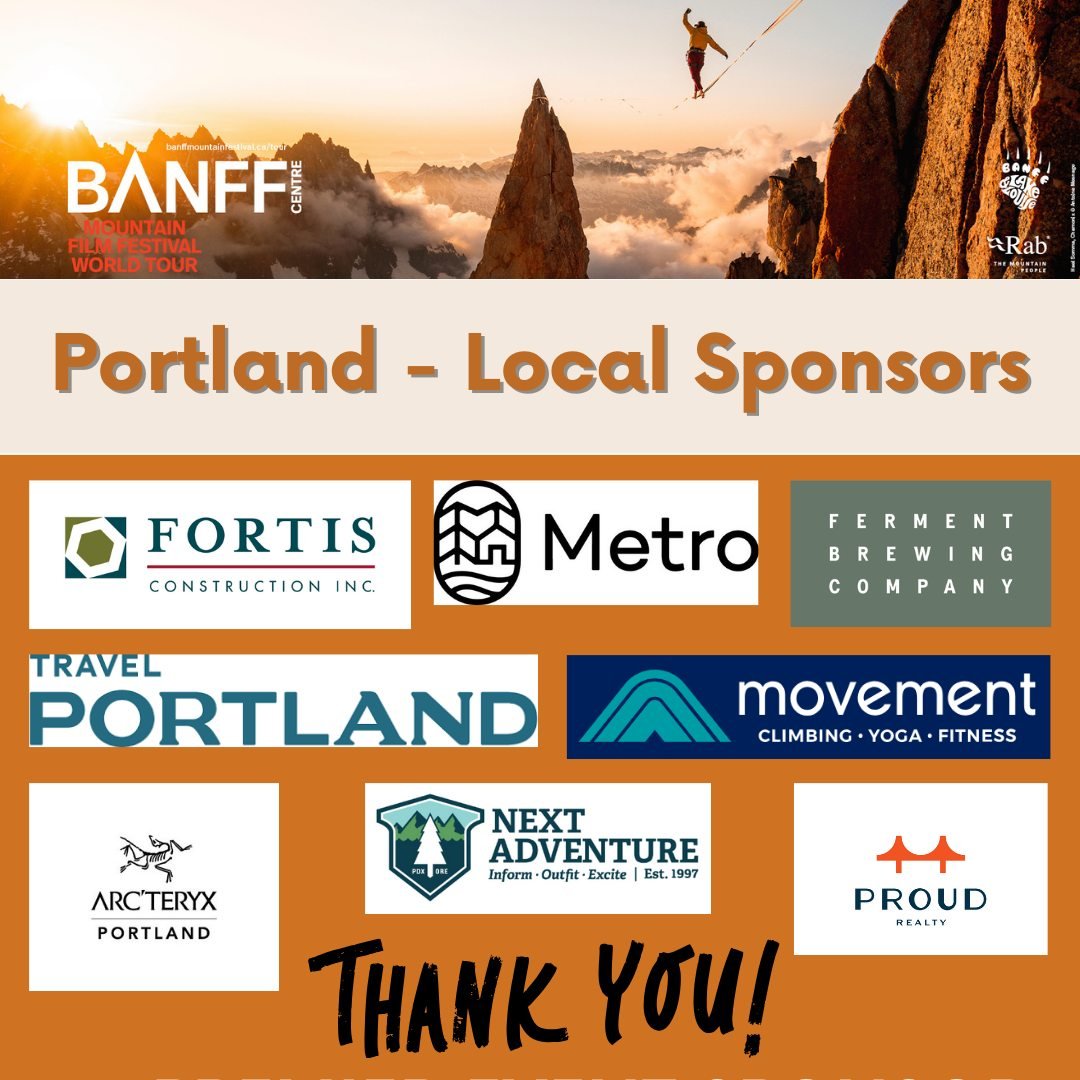 Tomorrow kicks off the first night of our largest fundraiser of the year, and it would not be possible without the generous support of our local sponsors! These local companies share in our mission of increasing access to outdoor adventure for ALL by