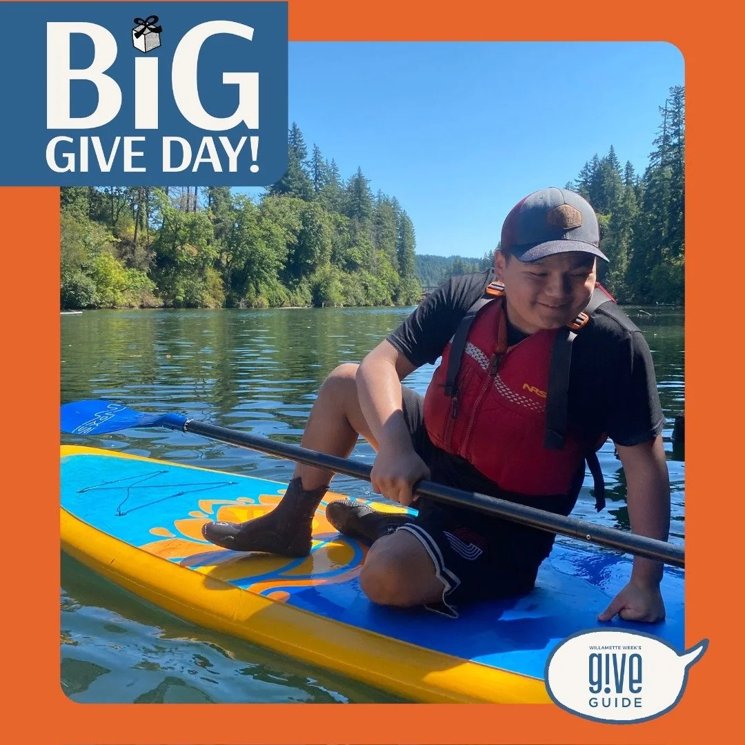 Big Give Day with prizes from both Adventures Without Limits &amp; @giveguide! 

The first 25 people who donate $35 or more to Adventures Without Limits today will receive a free 2-hr kayak, canoe, or SUP rental from @teamaldercreek.

Every donation 
