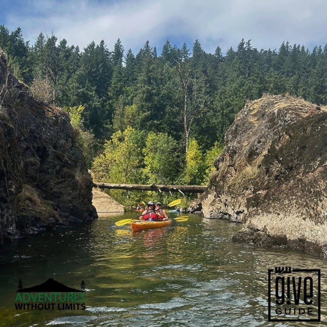 On an August Community Kayak Trip, we launched onto the Willamette River and paddled in bright sun, buffeted by the sounds of the park, the road, the train tracks, and the motorized boats on the other side of the river. As we reached the protected sh