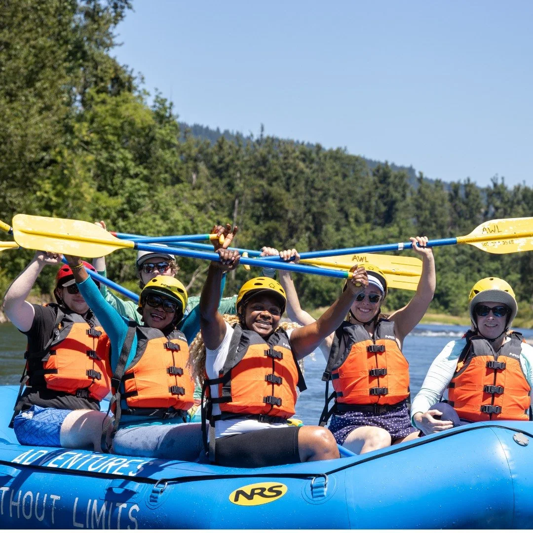 This summer, AWL partnered with @mobilityinternational (MIUSA), a non-profit organization advancing disability rights and leadership globally. With the support of our friends at @riverhouseoutdoor, we had over 30 people rafting on the Willamette for 