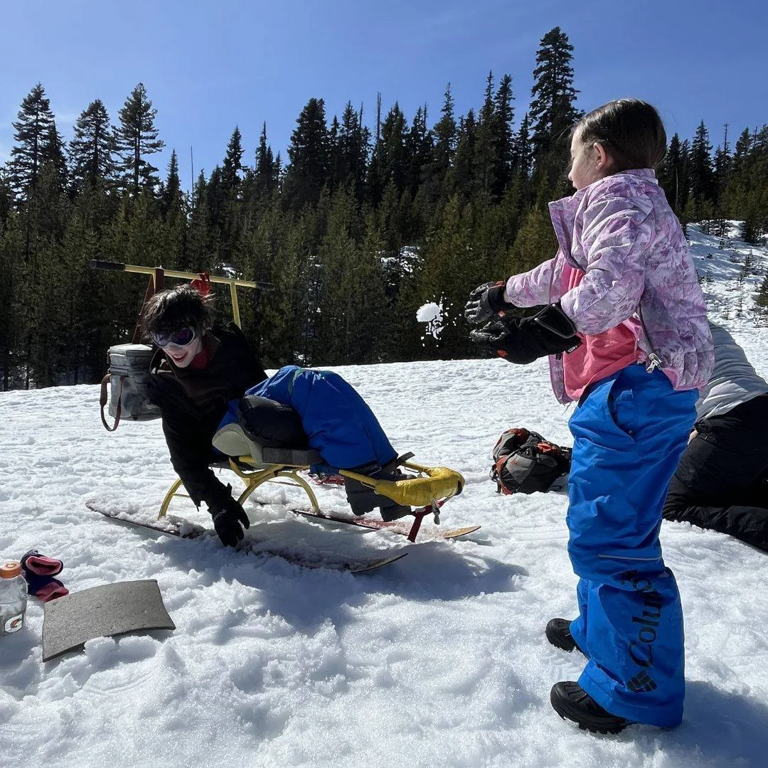 We're hitting the trails with @shrinersportland this weekend! Last year, trip highlights included snowball fights, bluebird skies, and quality family time. We're excited to get out with this group again!

Image Descriptions: 1) A youth wearing snow g