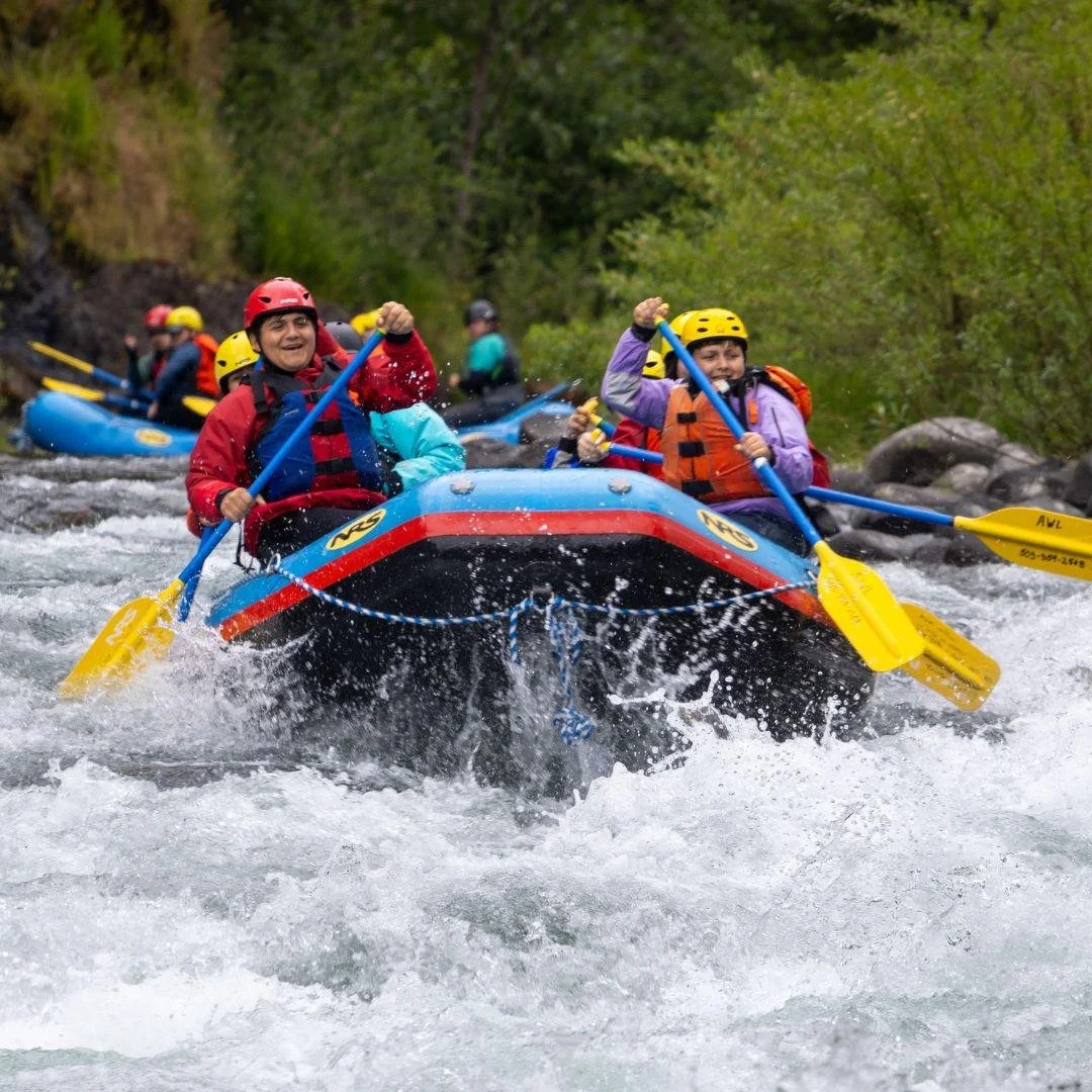 We're a month away from our first rafting trip of 2026! Join us Saturday, April 18th for a day on the Wild and Scenic Upper Clackamas River to enjoy some beautiful scenery and splashy rapids. 

Our Community Trips are open to the public and designed 