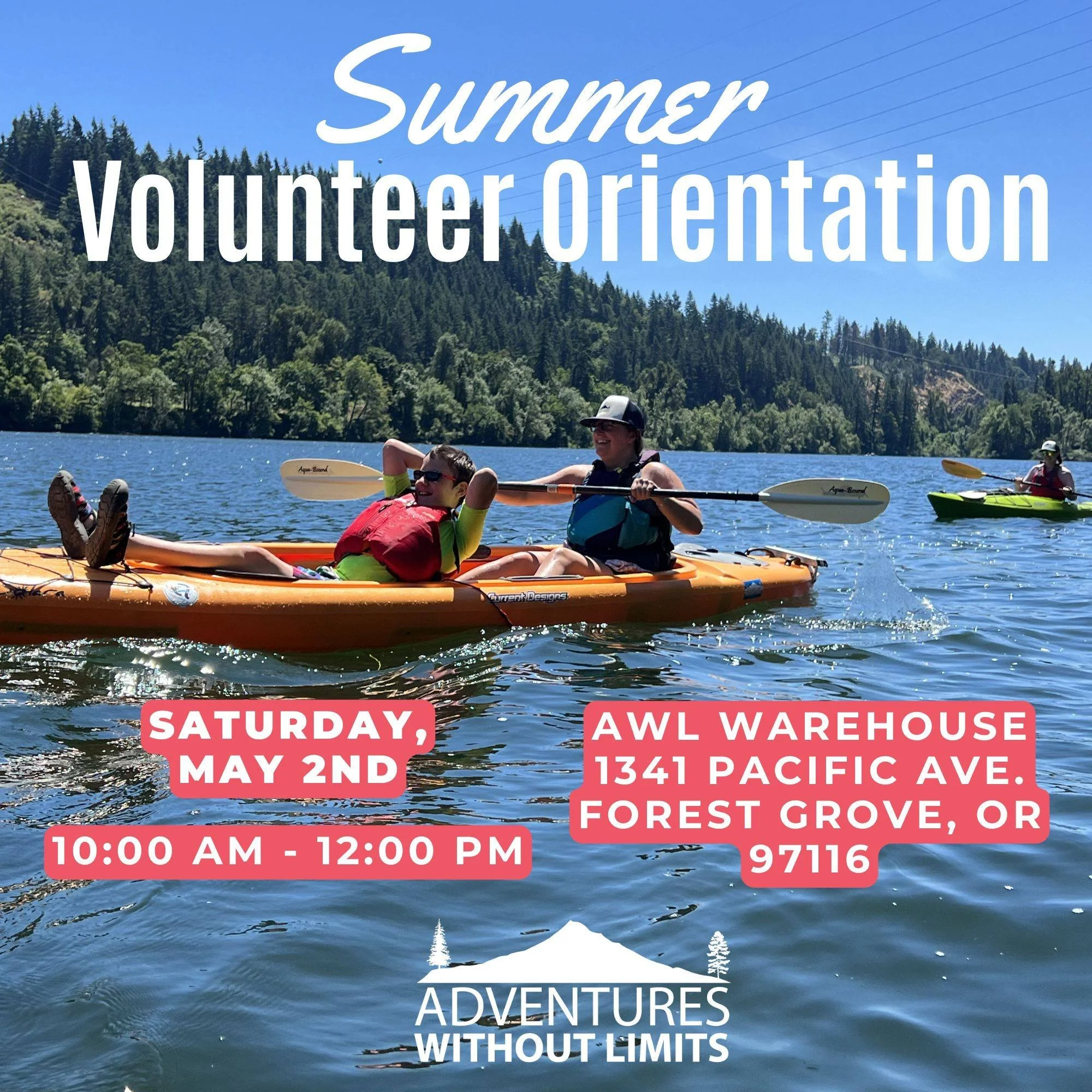 We love our volunteers! If you enjoy the outdoors and giving back to your community, consider joining the AWL team as a volunteer!

We have a Volunteer Orientation coming up this Saturday, May 2nd. Sign up today at the volunteer link in our bio!

Vol