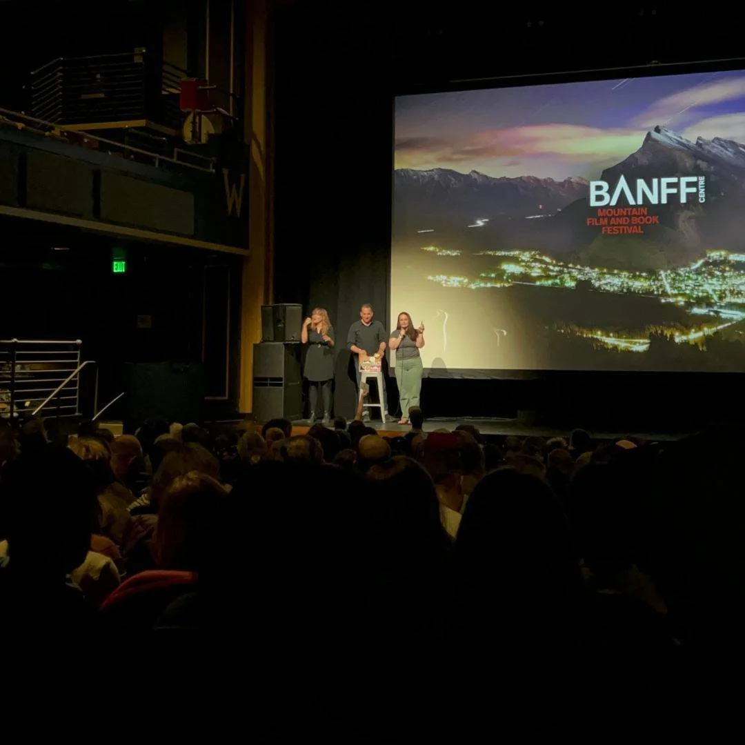 THANK YOU!

Thank you for all your support at our biggest fundraiser of the year: the Banff Mountain Film Festival! We're so grateful for everyone who supported us last week by attending, purchasing a raffle ticket, volunteering, donating prizes, or 