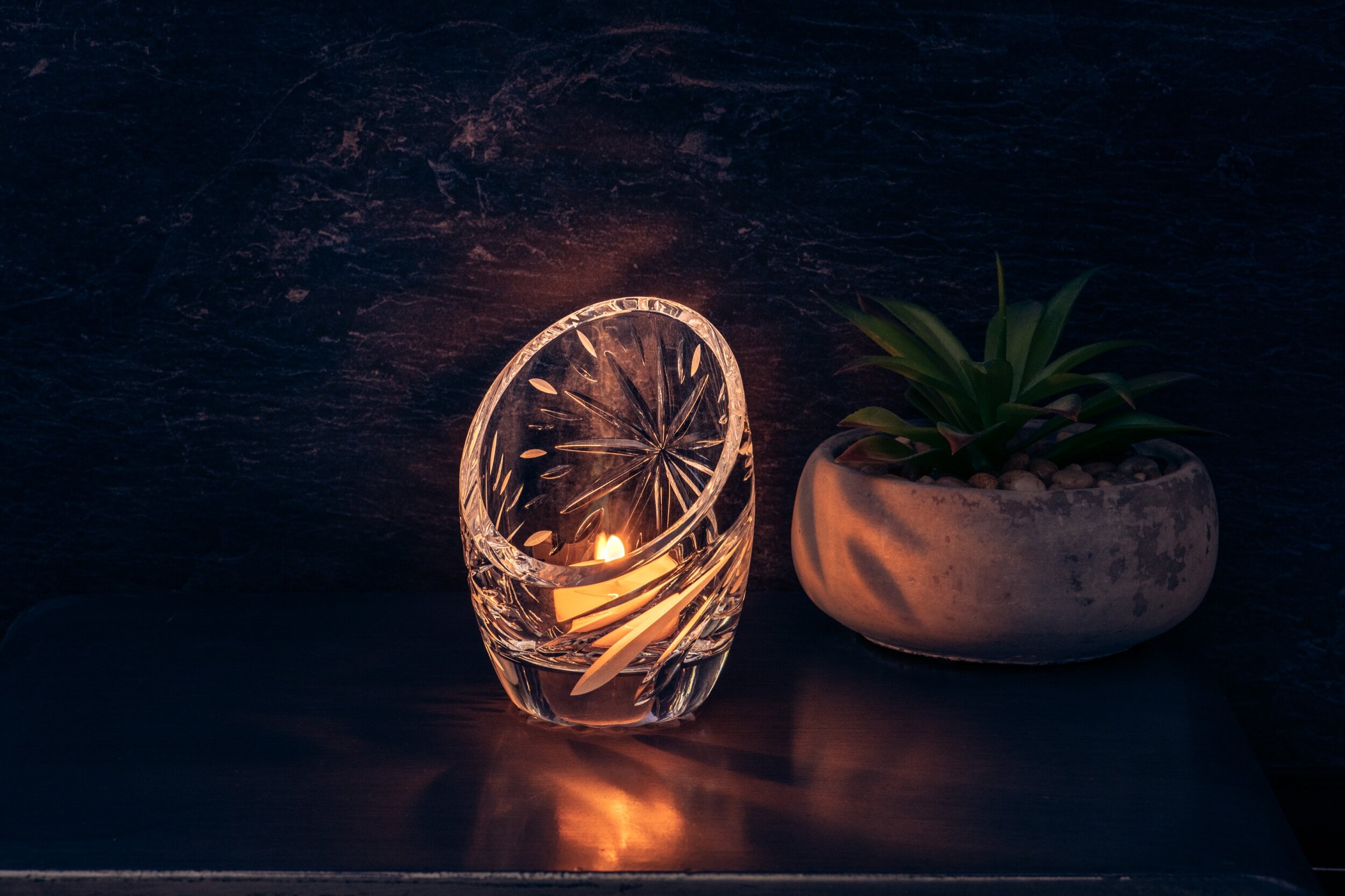 Photographed Crystal Candle  in Nova Scotia