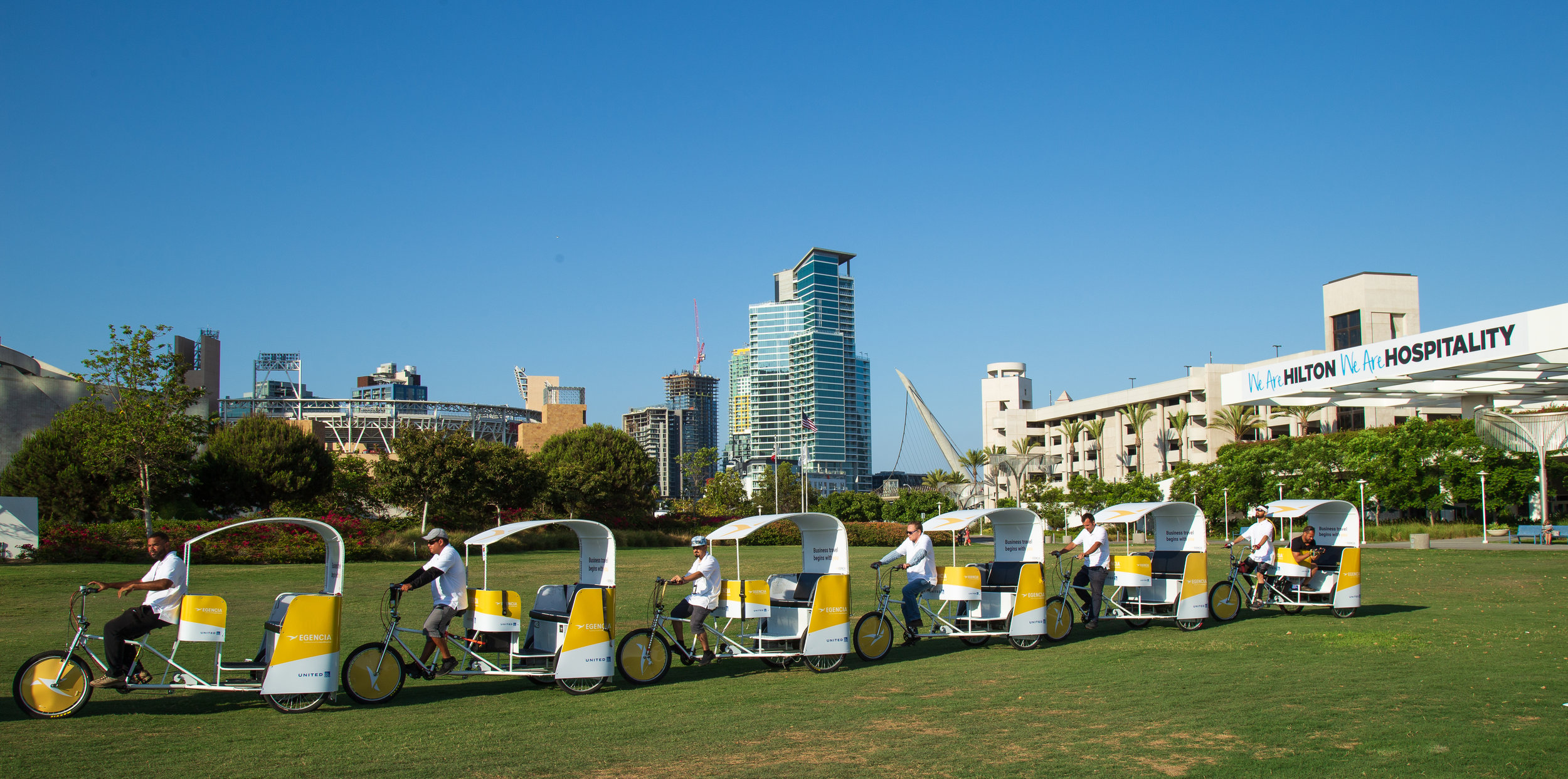 advertisement rickshaw ad pedicabs San Diego VIP Outdoor Media