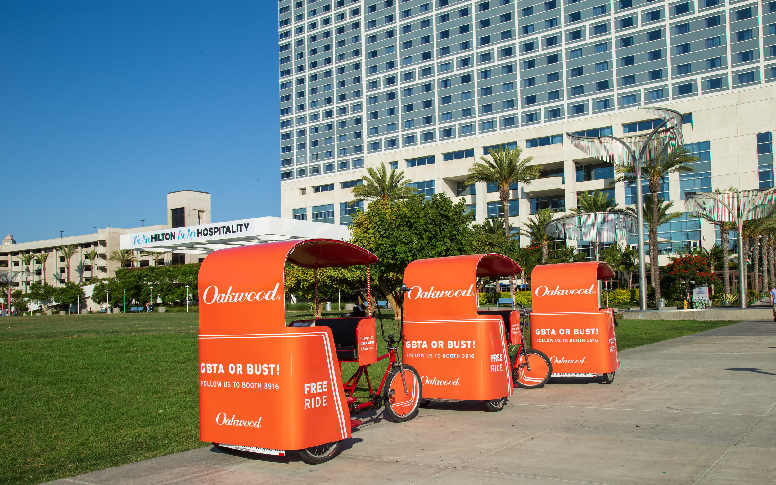 VIP Outdoor Media pedicab advertising rickshaw ad 