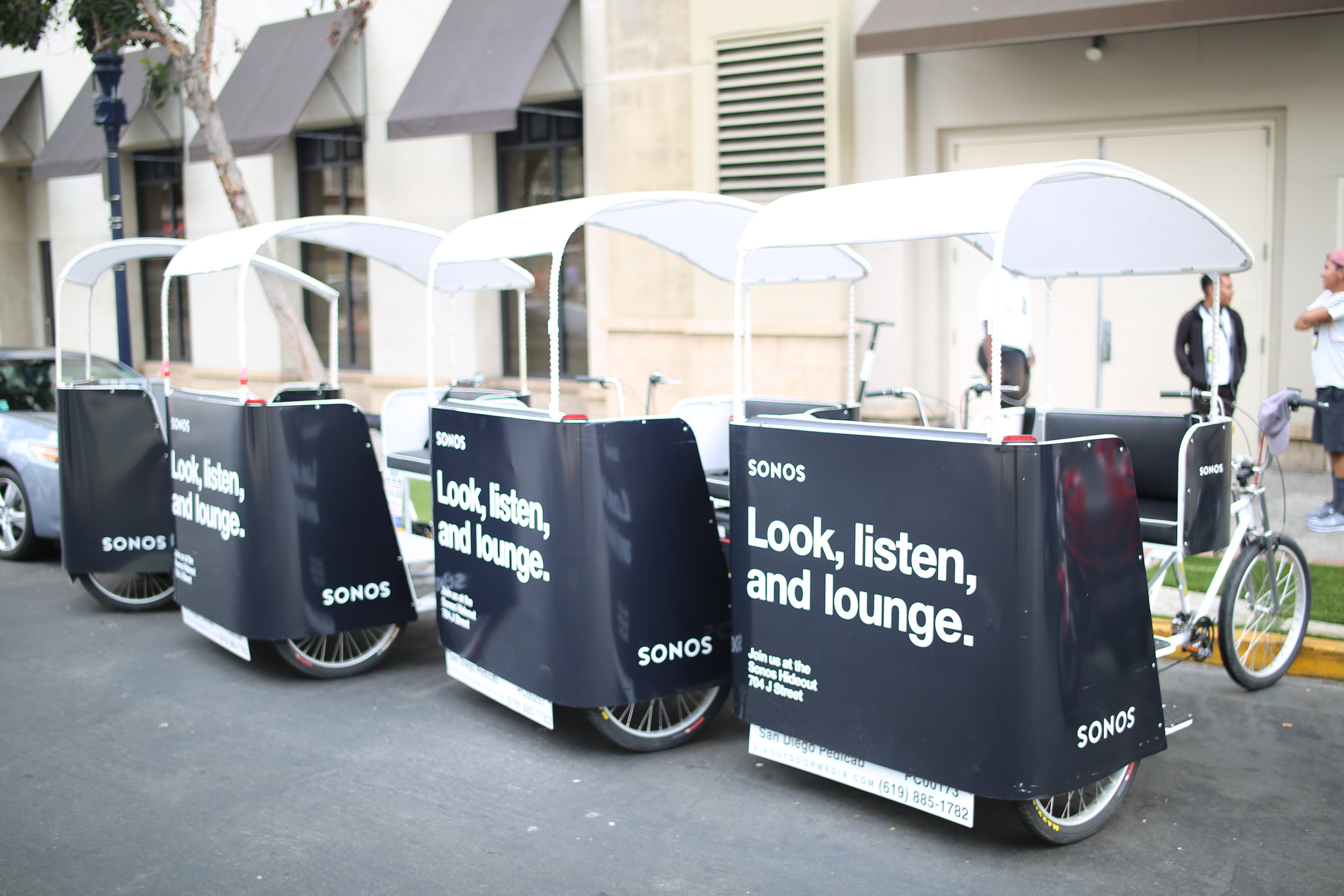 cycle rickshaw pedicab san diego convention sponsorship 