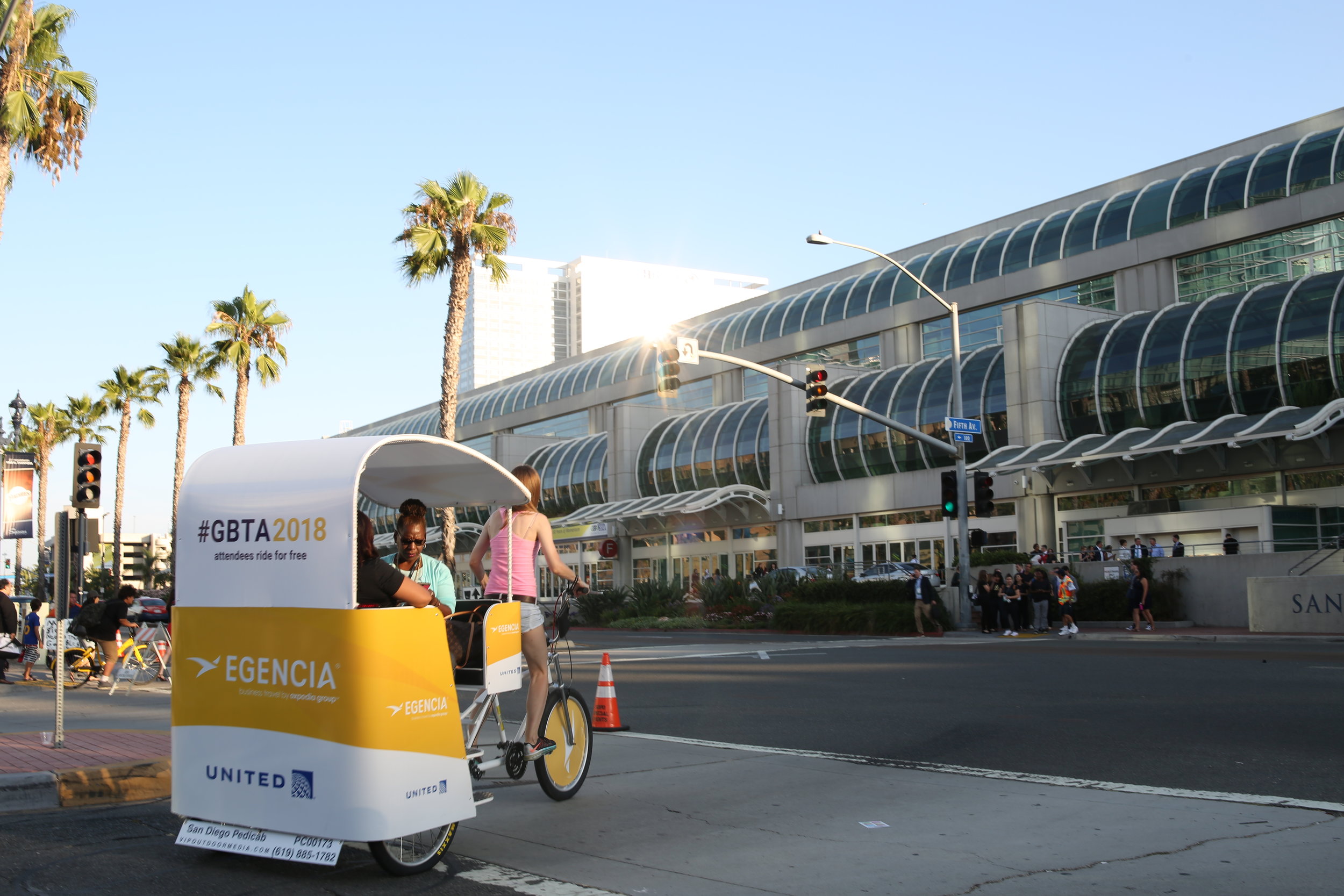 rickshaw taxi cab bike pedicab san diego VIP Outdoor Media