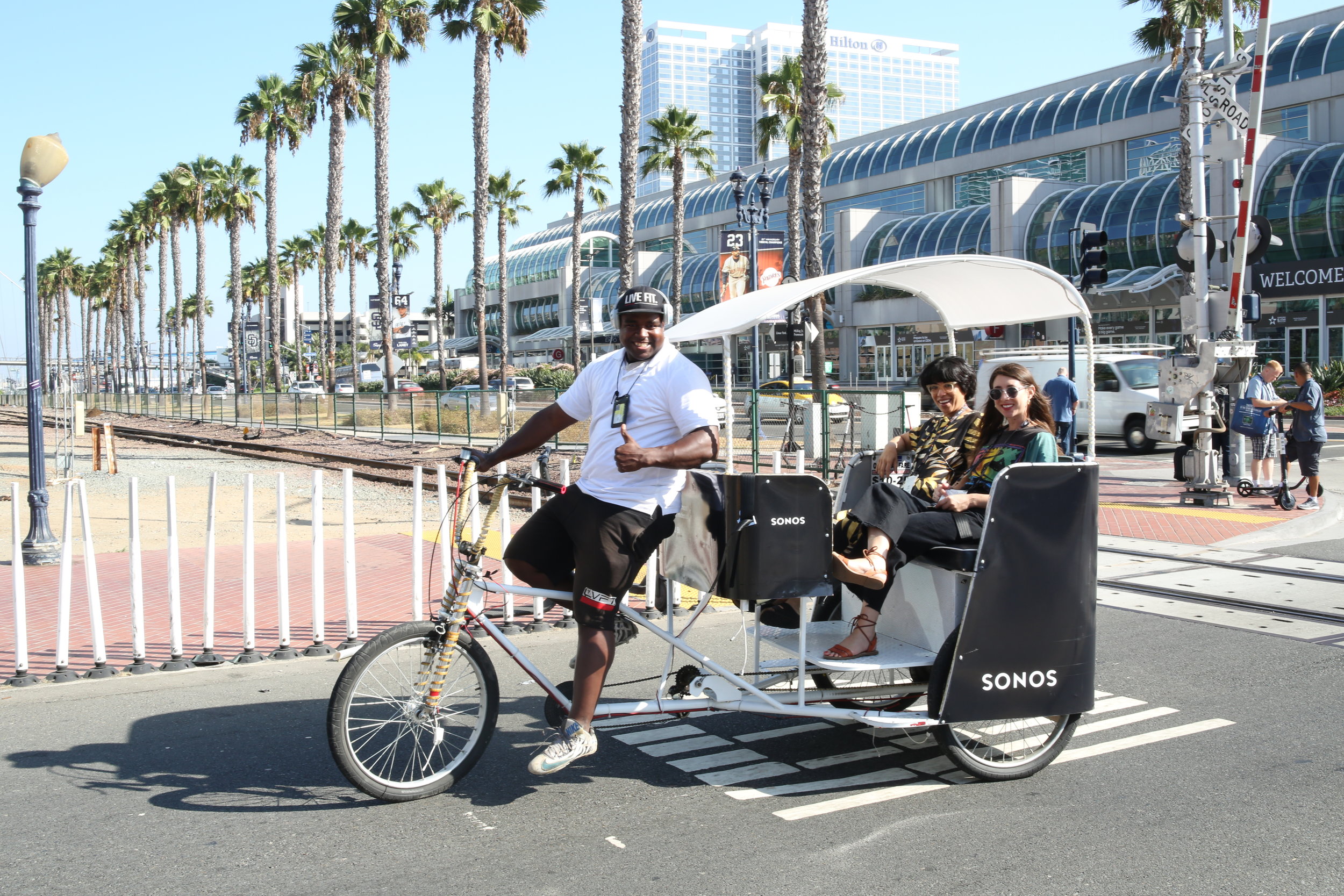 Convention Center San Diego advertising marketing pedicabs rickshaw