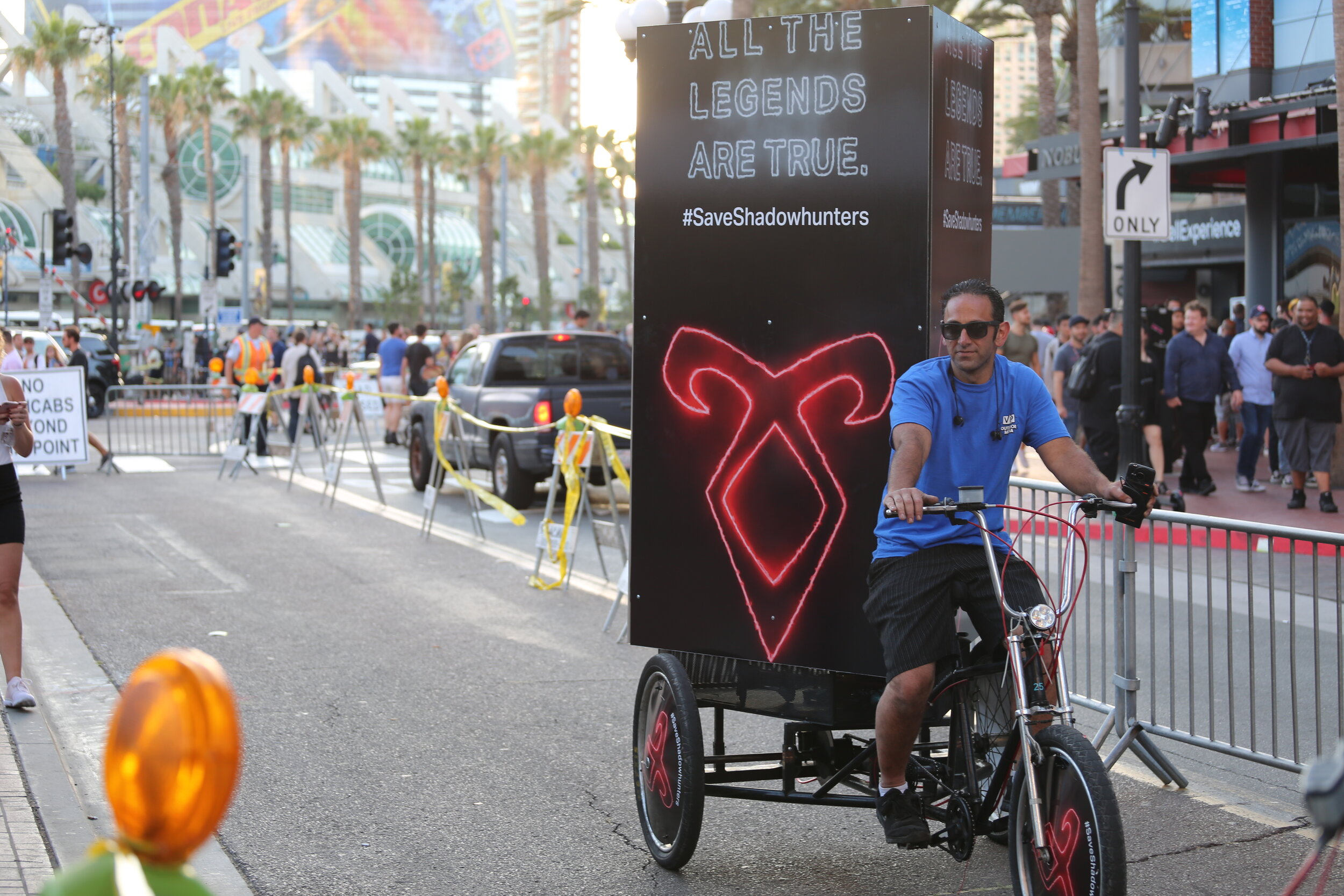 Shadow Hunters Comic-Con Ad Bike Sponsorship