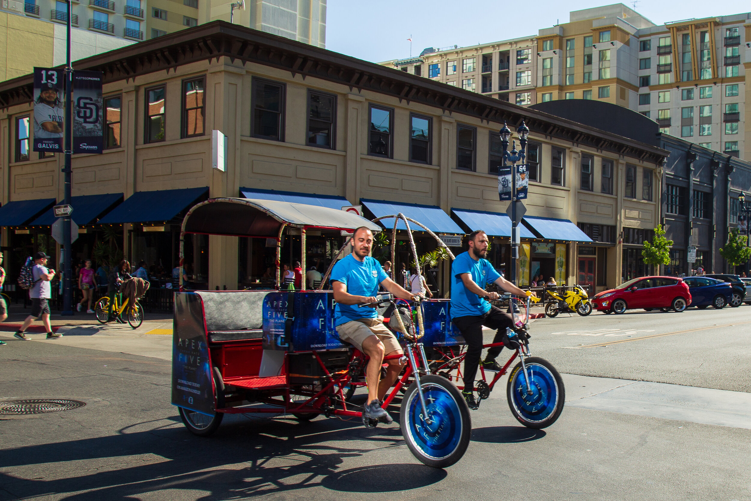 Apex Five Comic-Con Pedicab Sponsorship