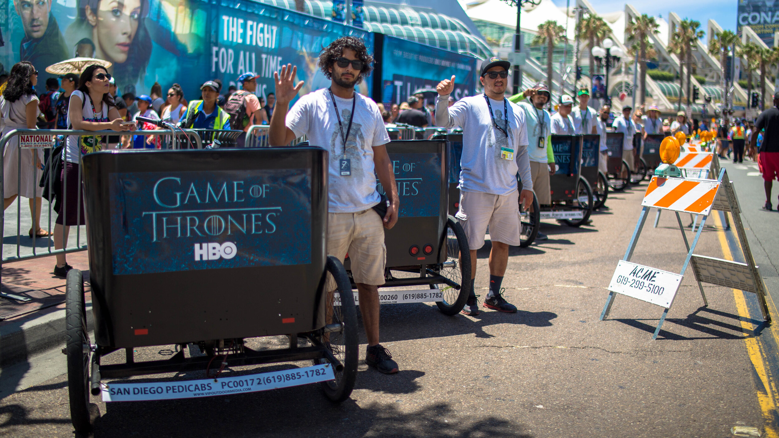 HBO Game of Thrones Comic-Con Pedicabs