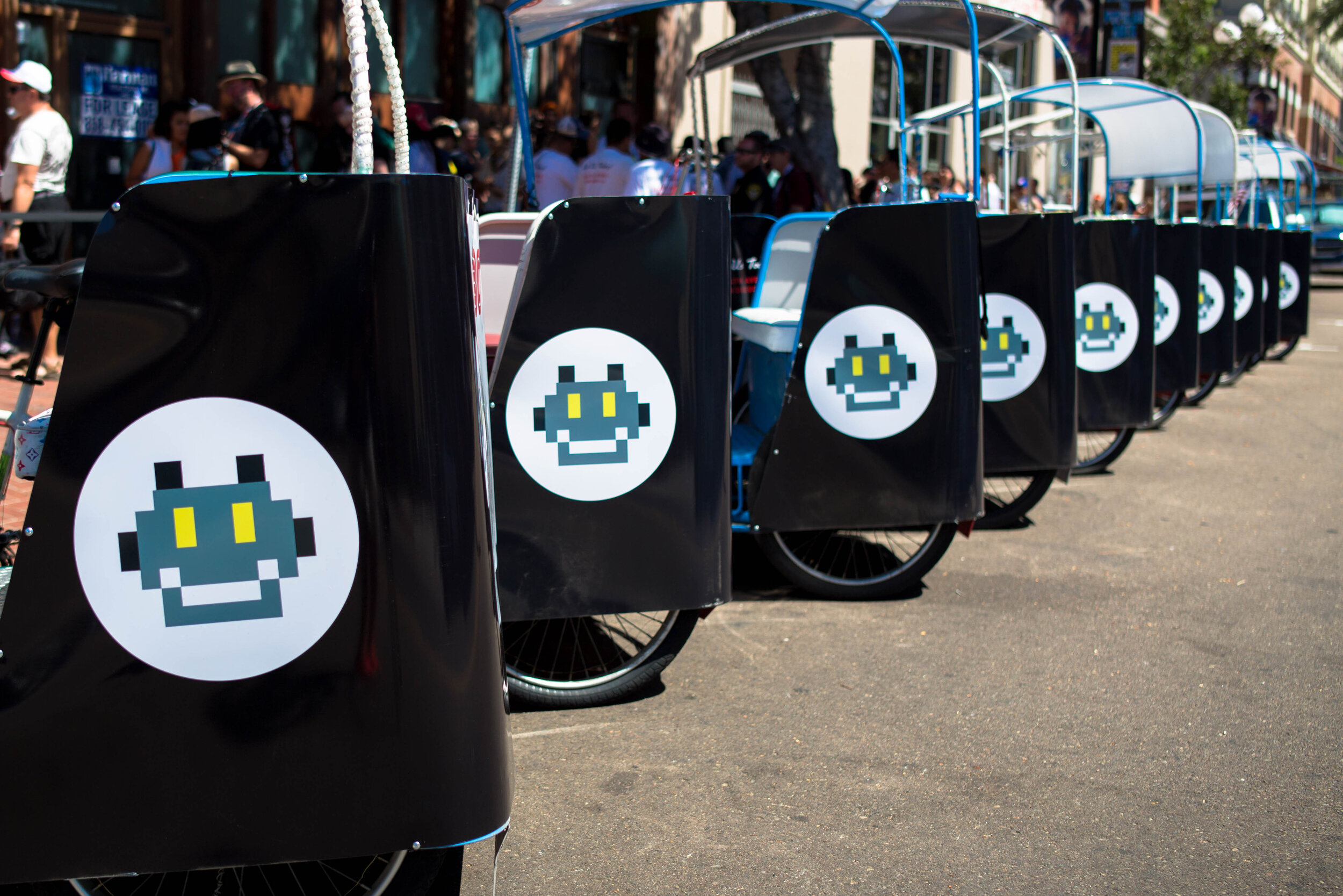 Mr. Robot Comic-Con Pedicabs