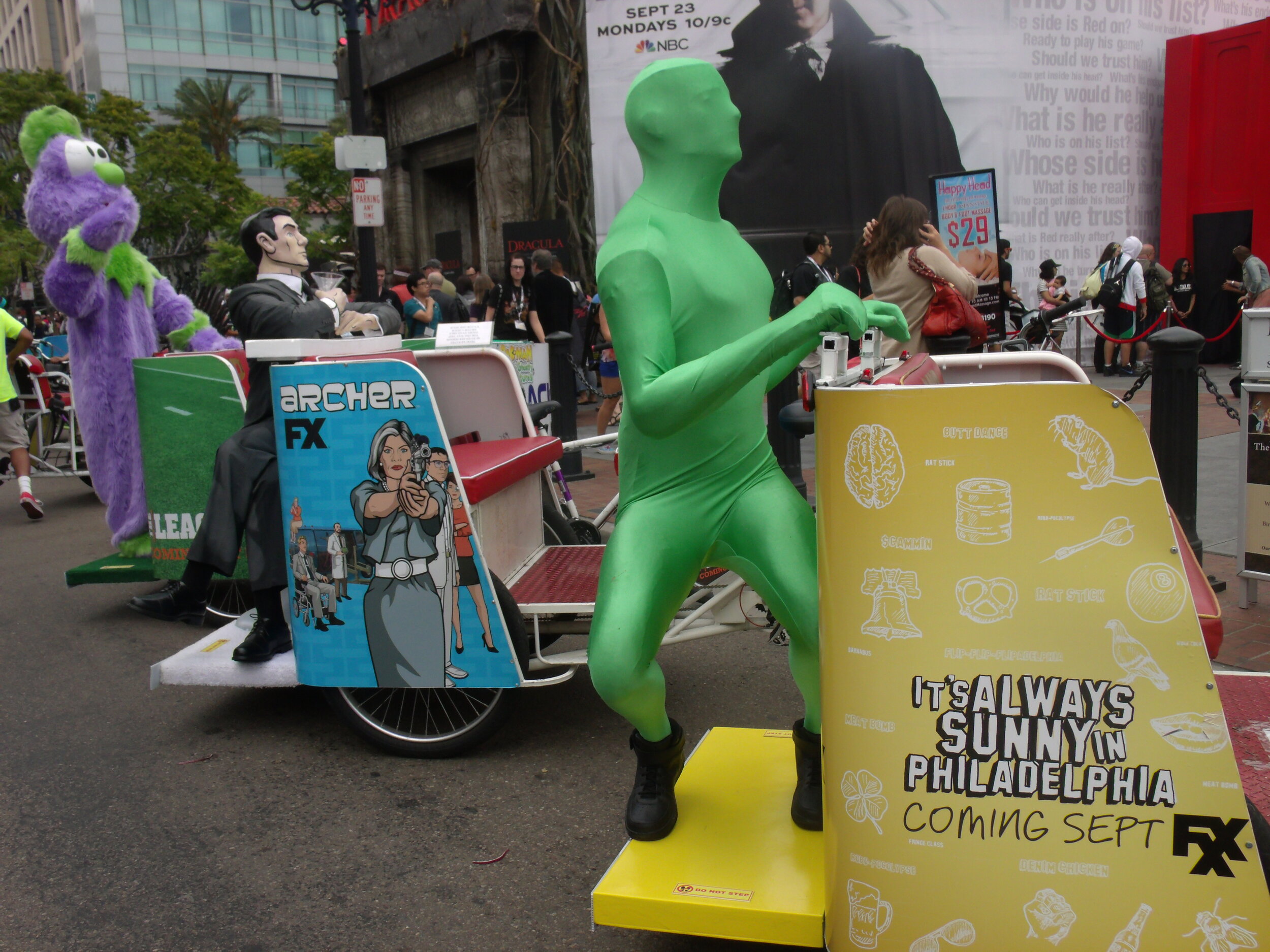 FXX Comic-Con Pedicab Sponsorship 