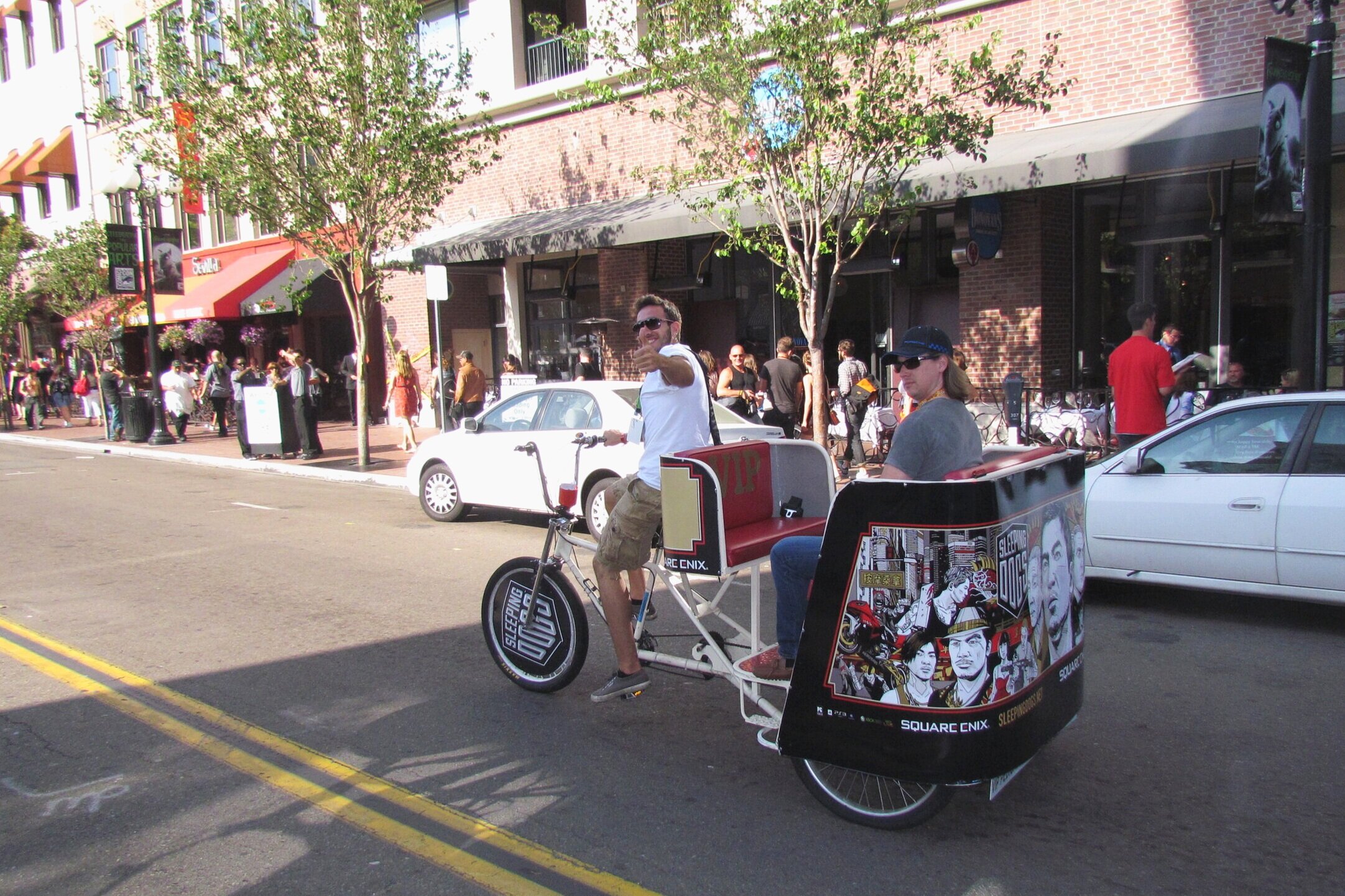 Sleeping Dog Comic-Con Pedicab Sponsorship 