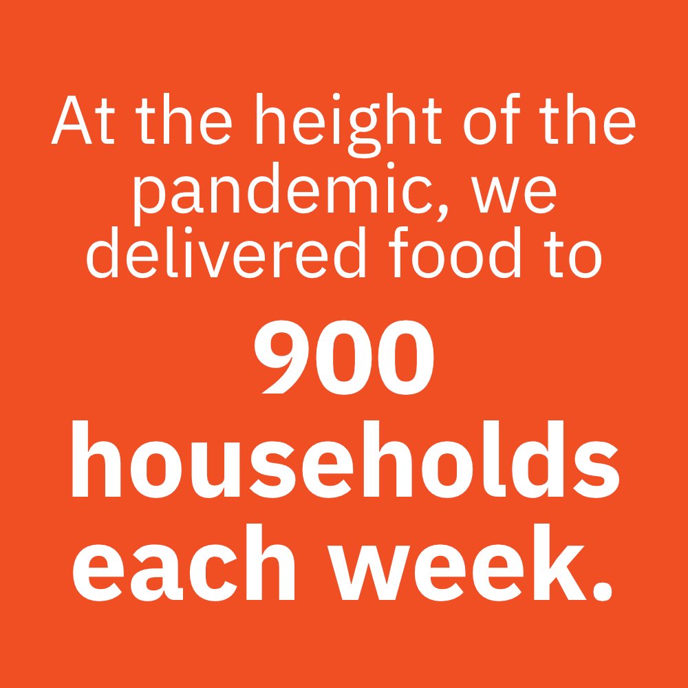 En el momento álgido de la pandemia, entregamos alimentos a 900 hogares cada semana.