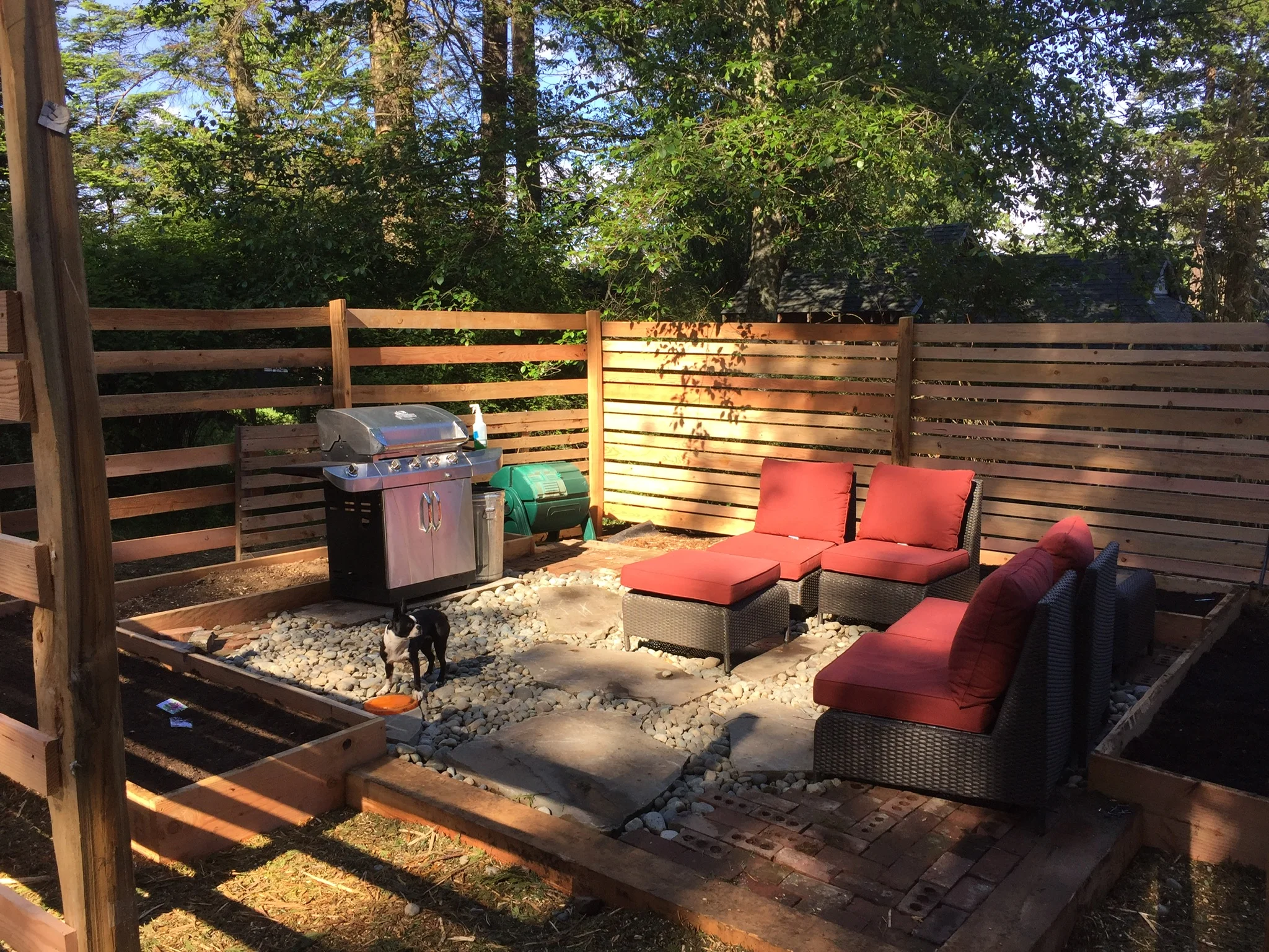 Outdoor Vegetable Garden and Patio