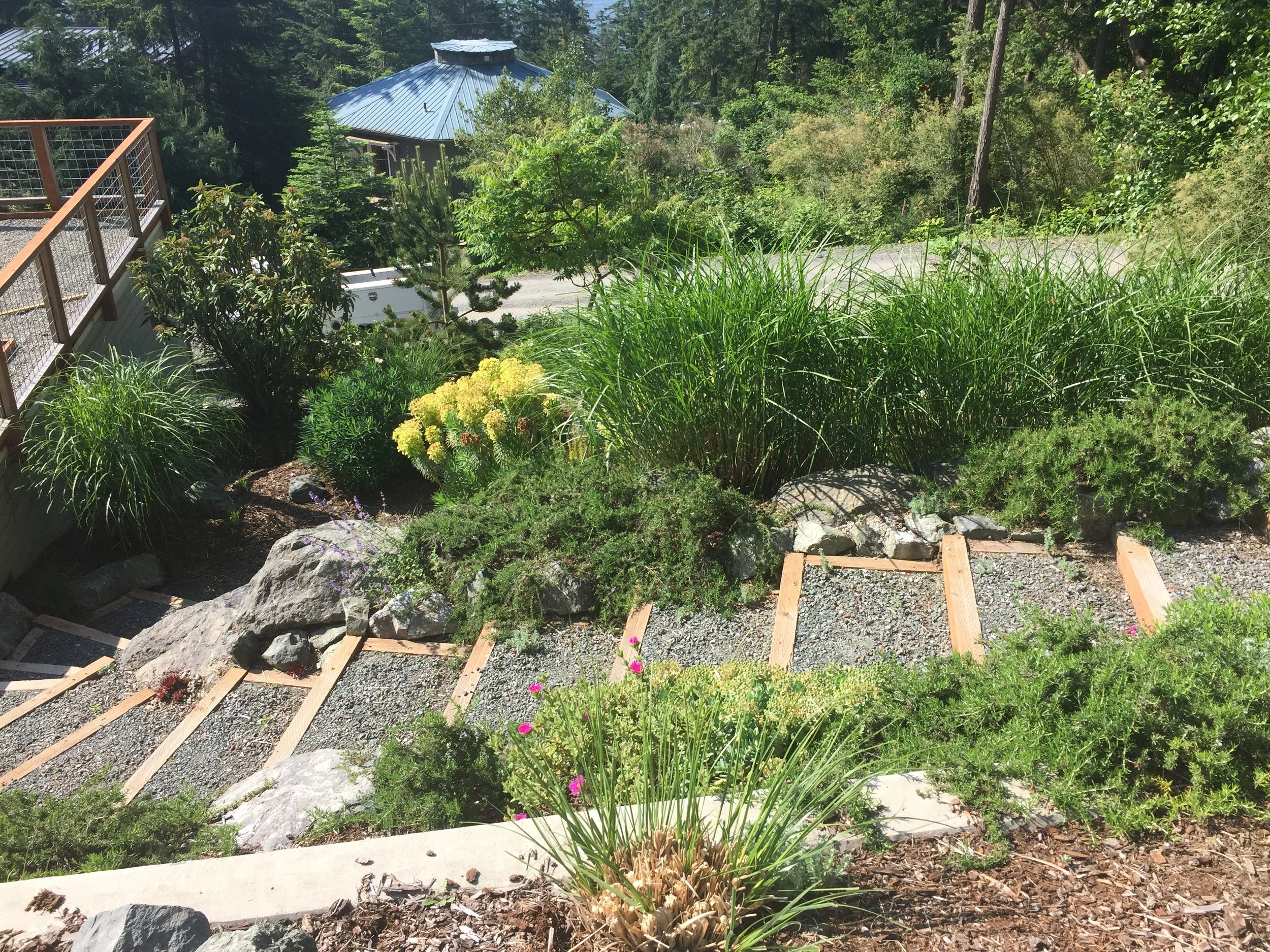 Landscaping and Outdoor Staircase