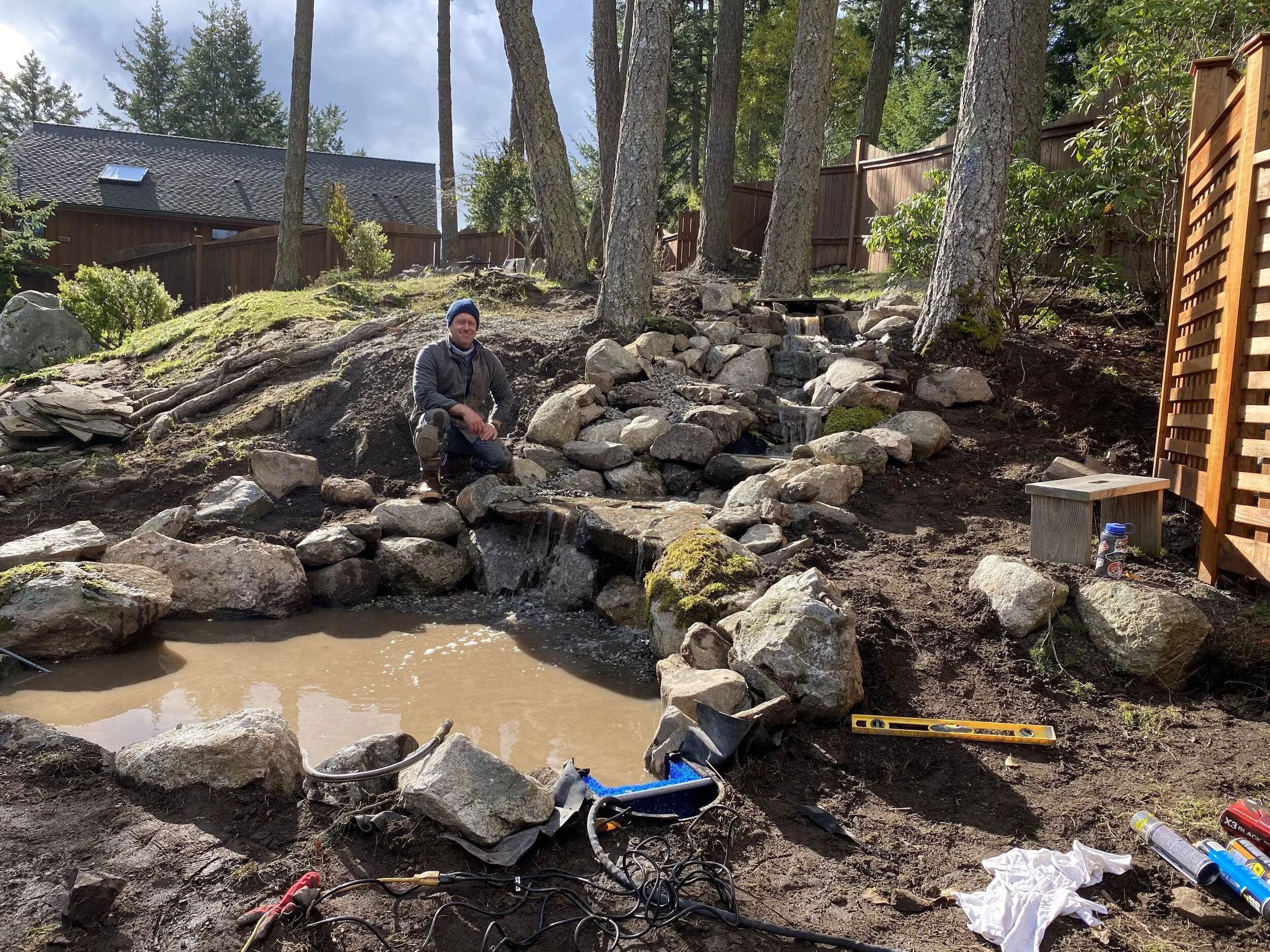 Waterfall Installation Orcas Island