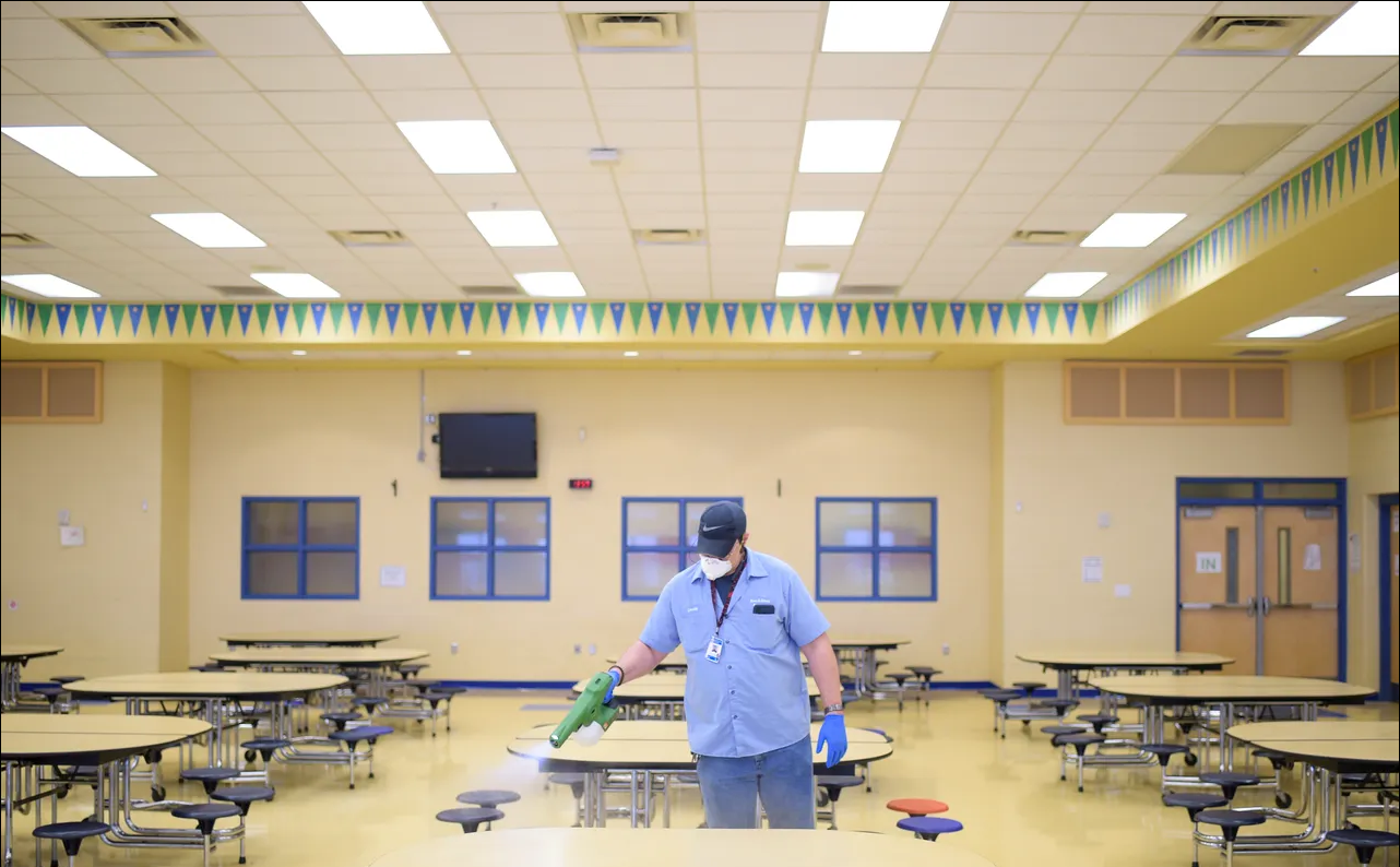 Electrostatic sprayers used to 'deep clean' Knox County Schools